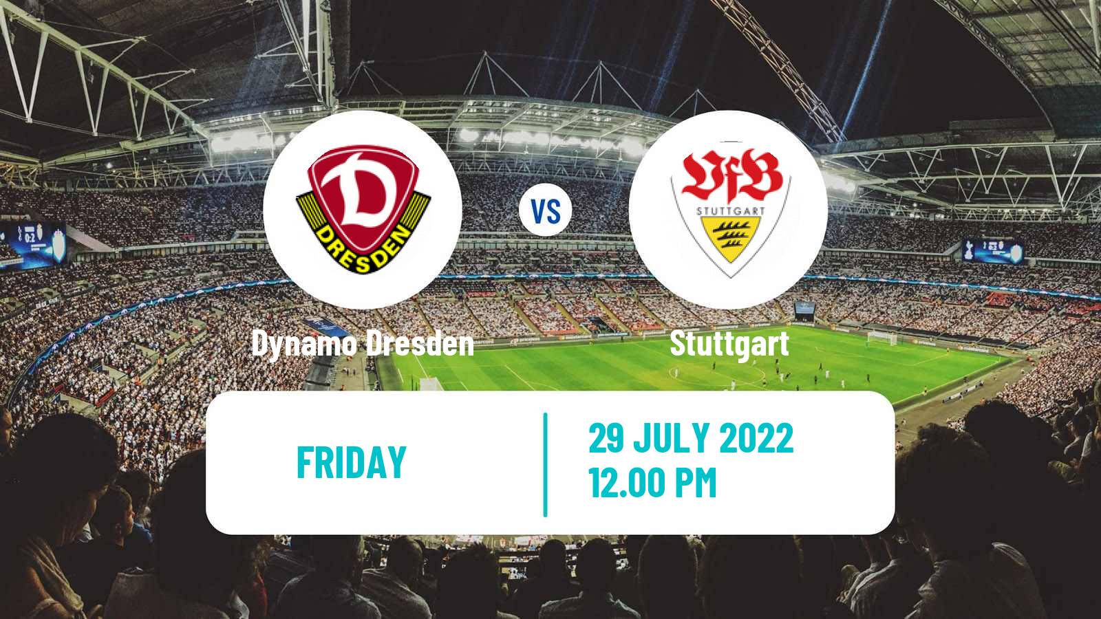 Soccer German DFB Pokal Dynamo Dresden - Stuttgart