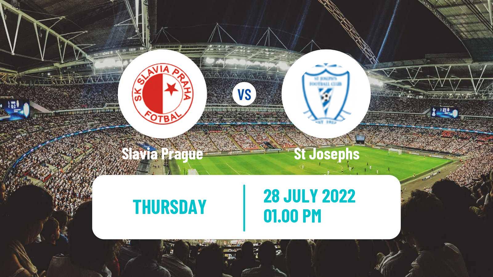 Soccer UEFA Europa Conference League Slavia Prague - St Josephs