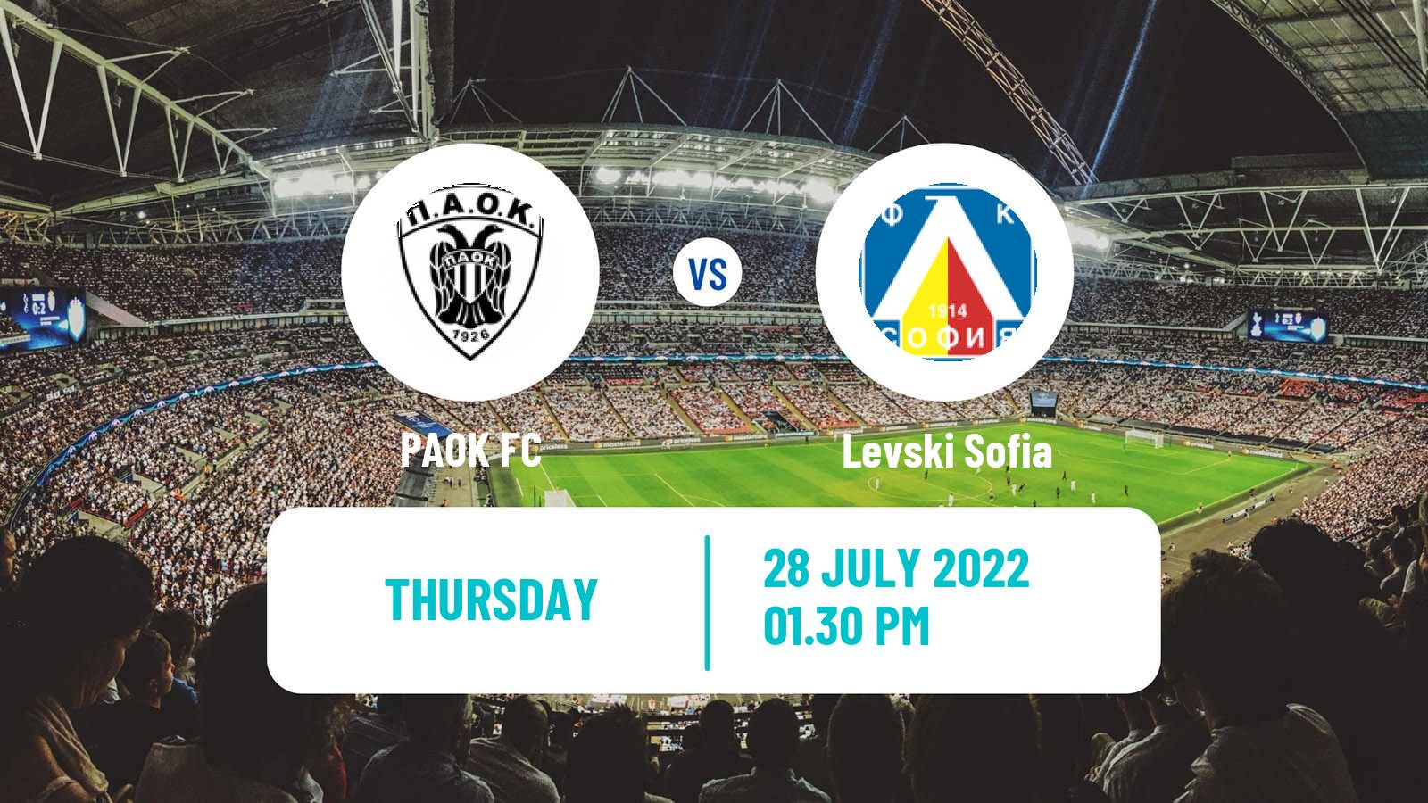 Soccer UEFA Europa Conference League PAOK - Levski Sofia