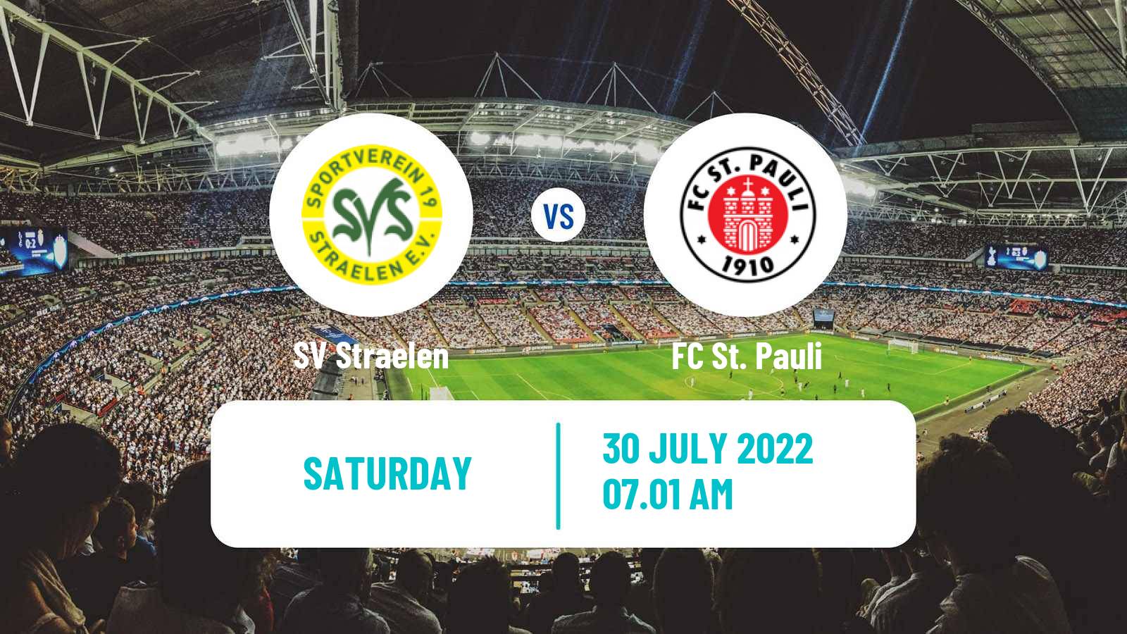 Soccer German DFB Pokal Straelen - St. Pauli