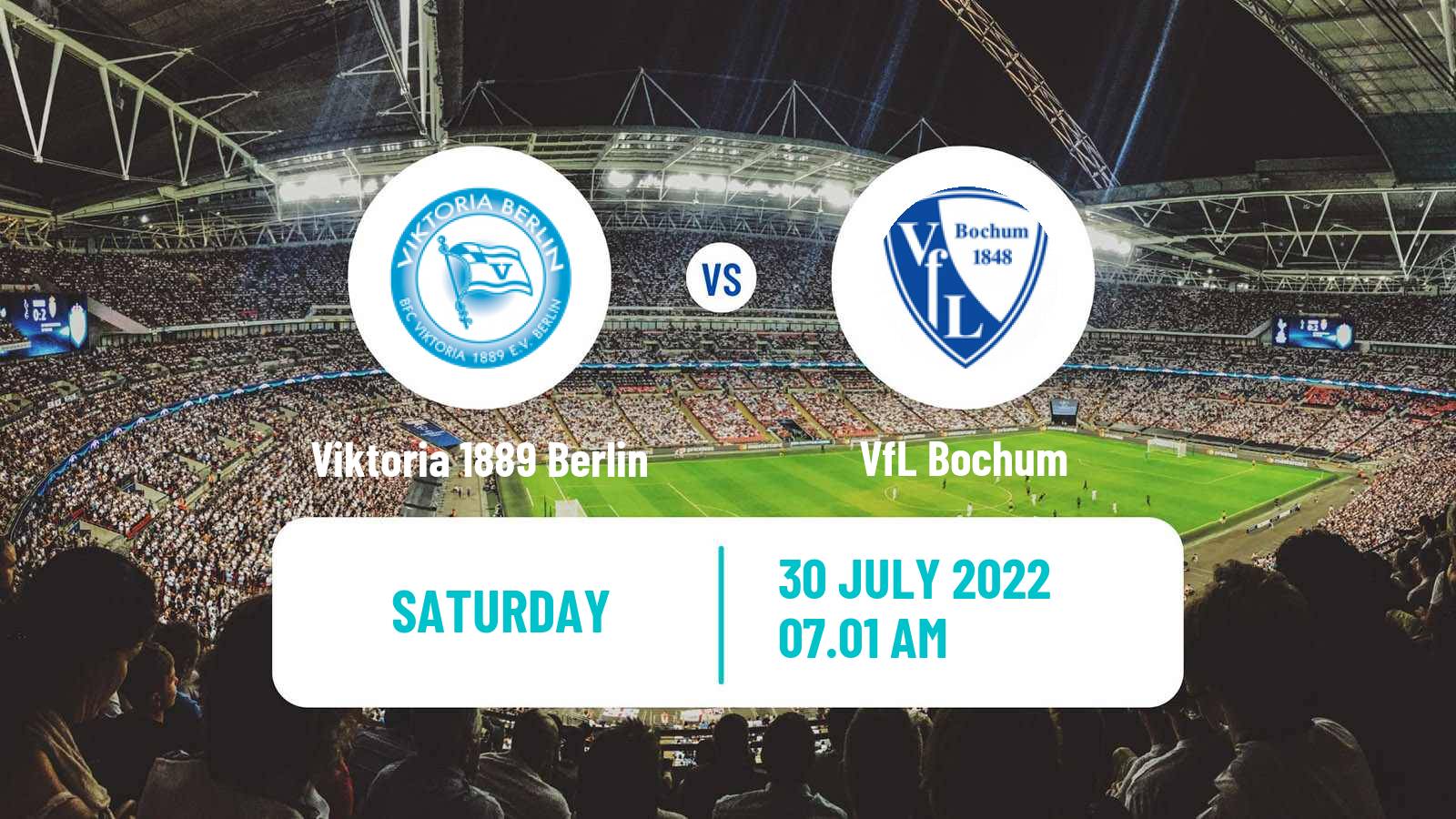 Soccer German DFB Pokal Viktoria 1889 Berlin - Bochum