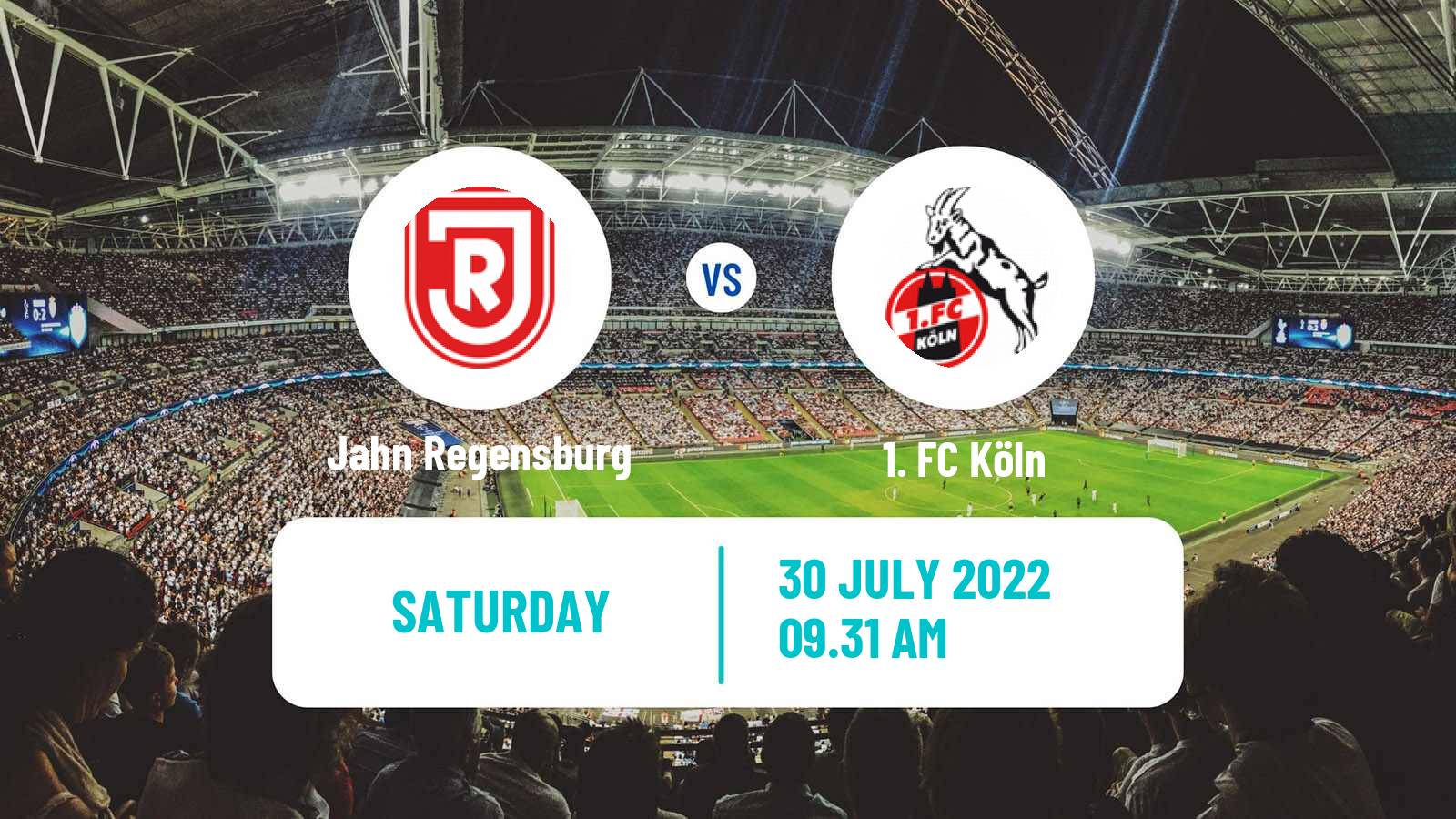 Soccer German DFB Pokal Jahn Regensburg - Köln