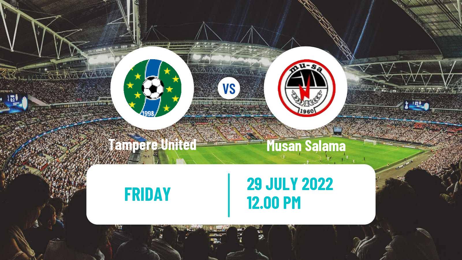 Soccer Finnish Kakkonen Group B Tampere United - MuSa