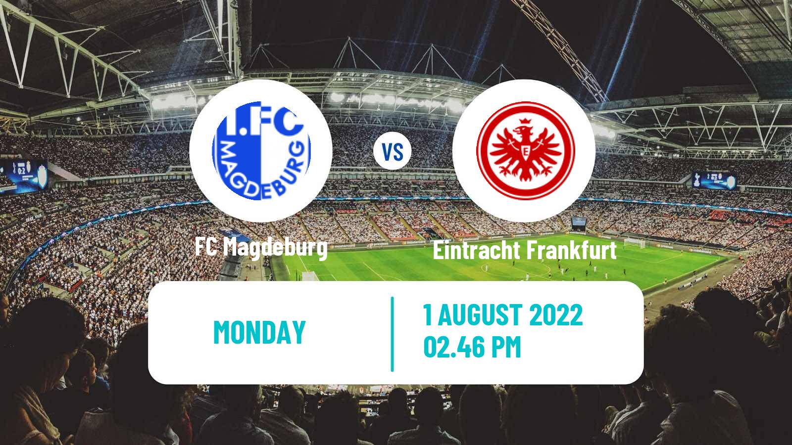 Soccer German DFB Pokal Magdeburg - Eintracht Frankfurt