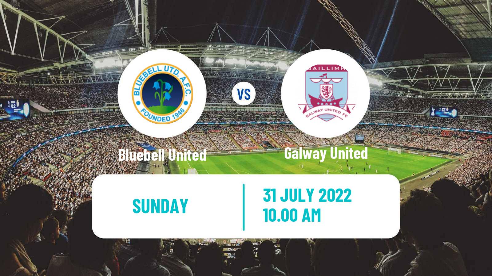 Soccer Irish FAI Cup Bluebell United - Galway United