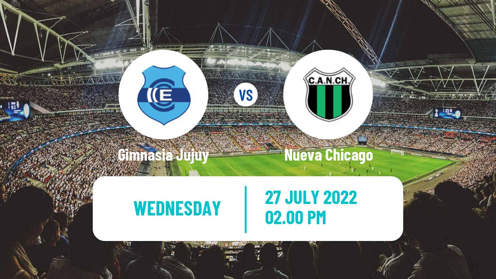 Soccer Argentinian Primera Nacional Gimnasia Jujuy - Nueva Chicago