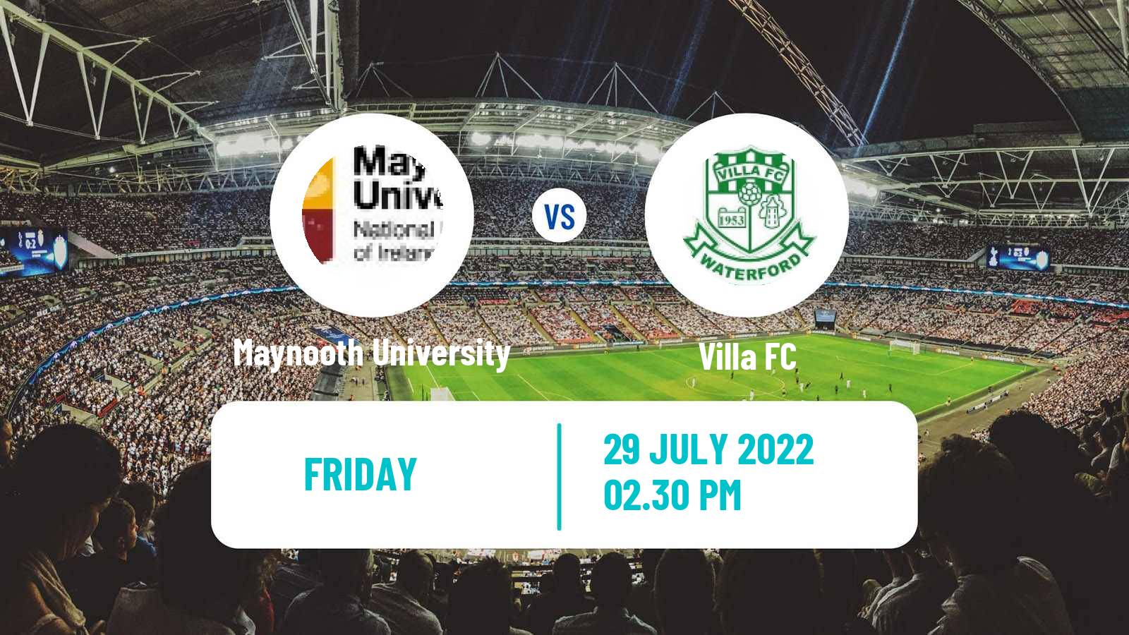 Soccer Irish FAI Cup Maynooth University - Villa