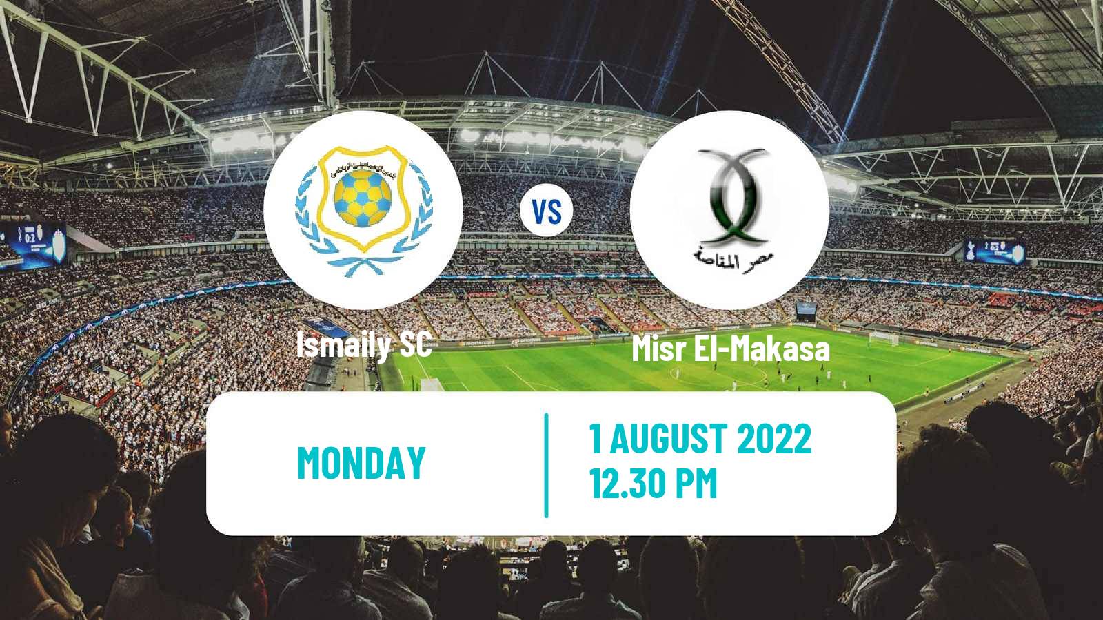 Soccer Egyptian Premier League Ismaily - Misr El-Makasa