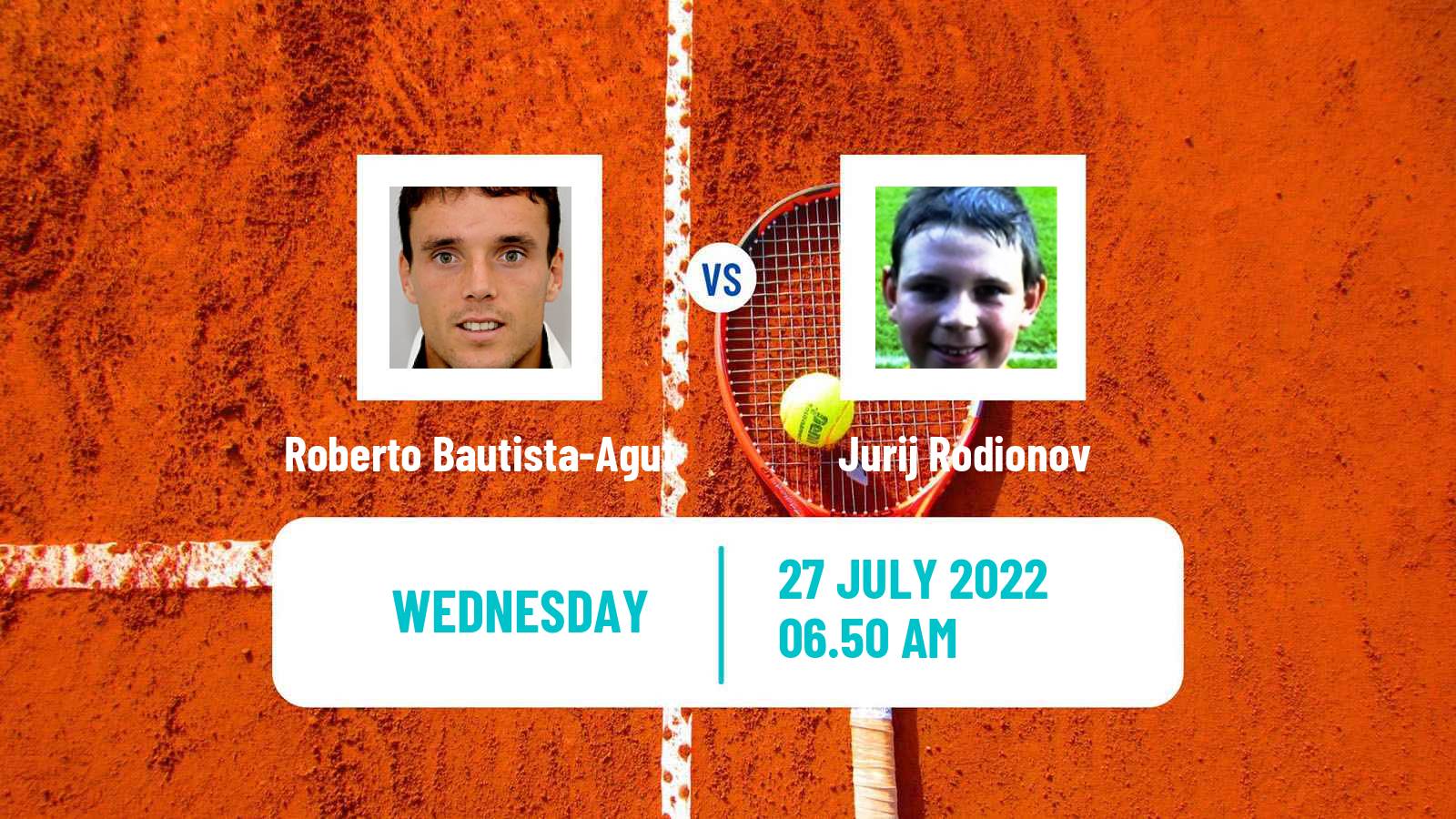 Tennis ATP Kitzbuhel Roberto Bautista-Agut - Jurij Rodionov