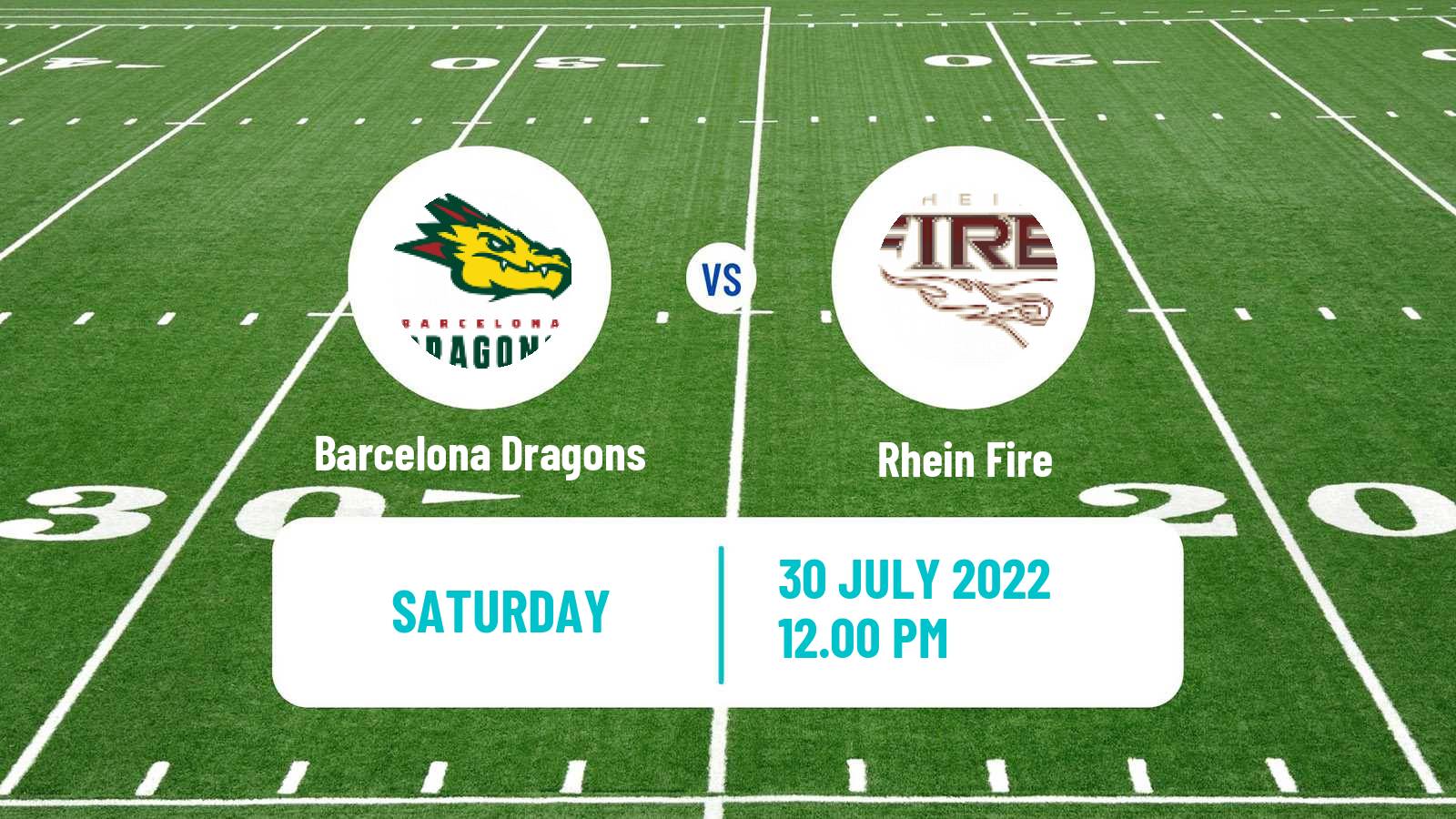 American football European League of American Football Barcelona Dragons - Rhein Fire