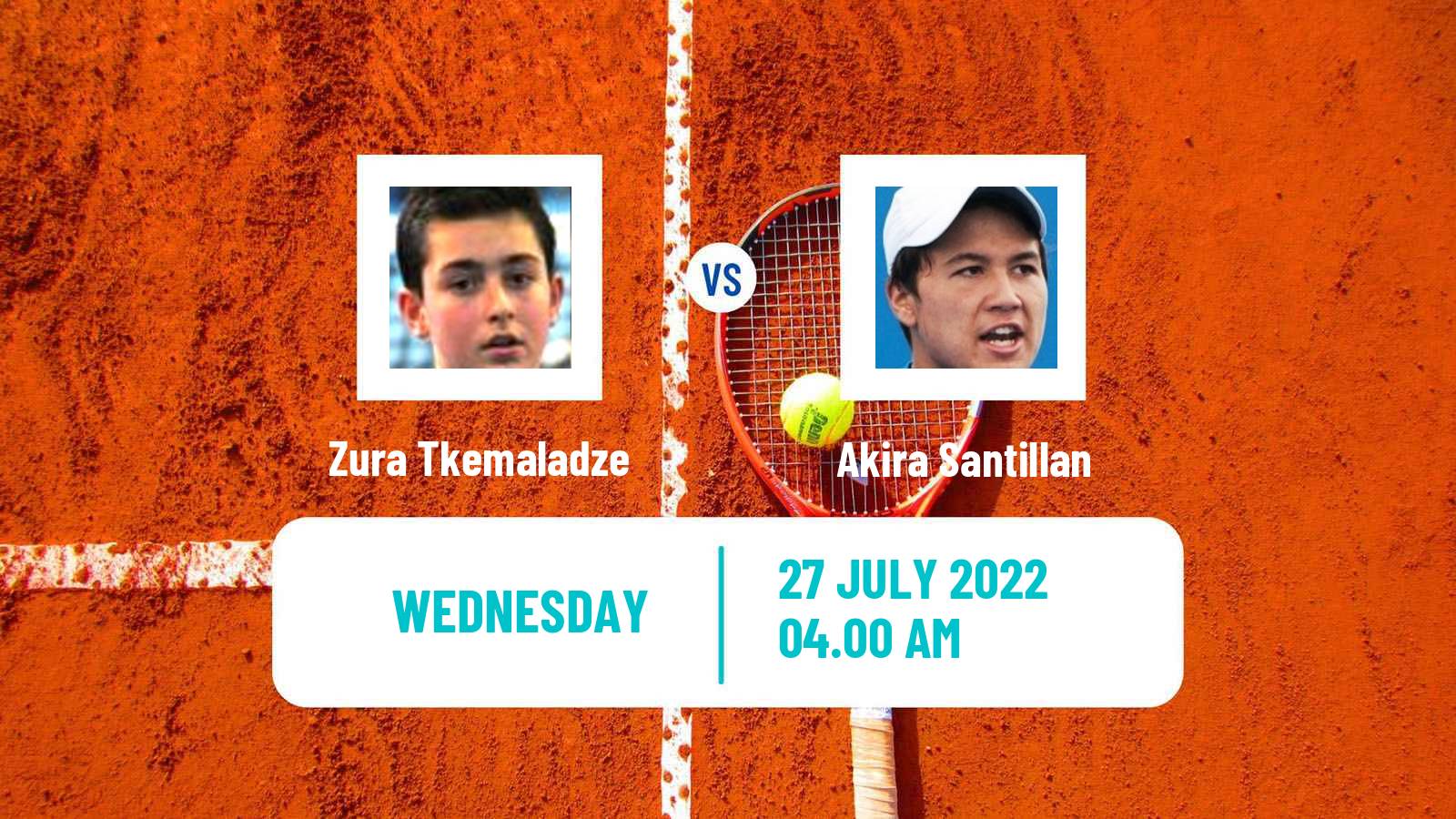 Tennis ITF Tournaments Zura Tkemaladze - Akira Santillan