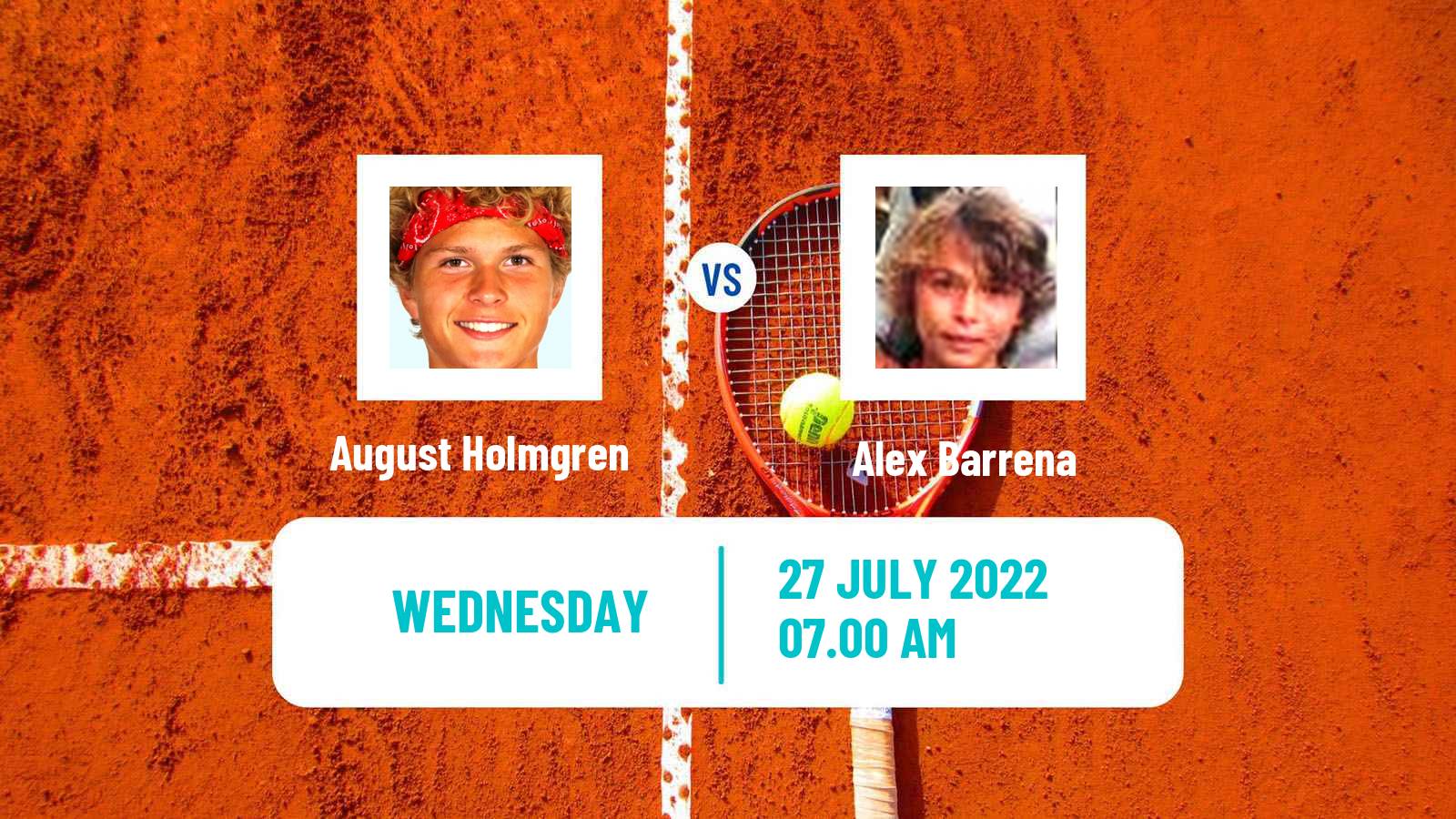 Tennis ITF Tournaments August Holmgren - Alex Barrena