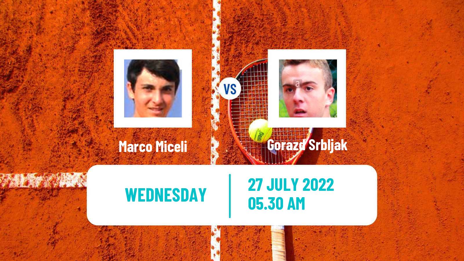 Tennis ITF Tournaments Marco Miceli - Gorazd Srbljak