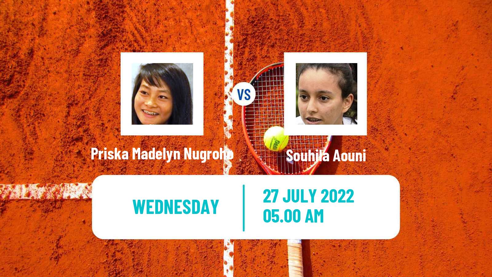 Tennis ITF Tournaments Priska Madelyn Nugroho - Souhila Aouni