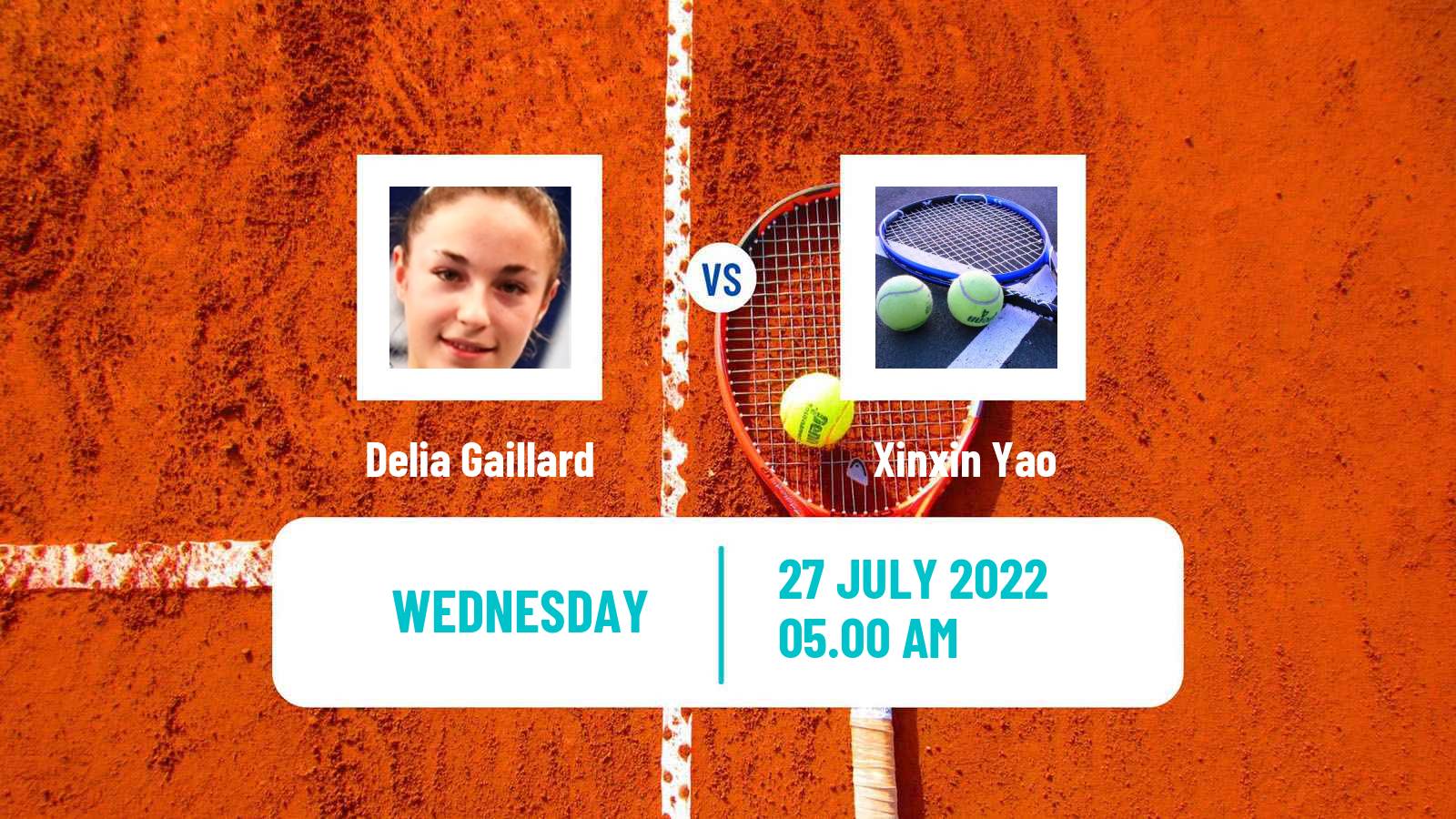 Tennis ITF Tournaments Delia Gaillard - Xinxin Yao