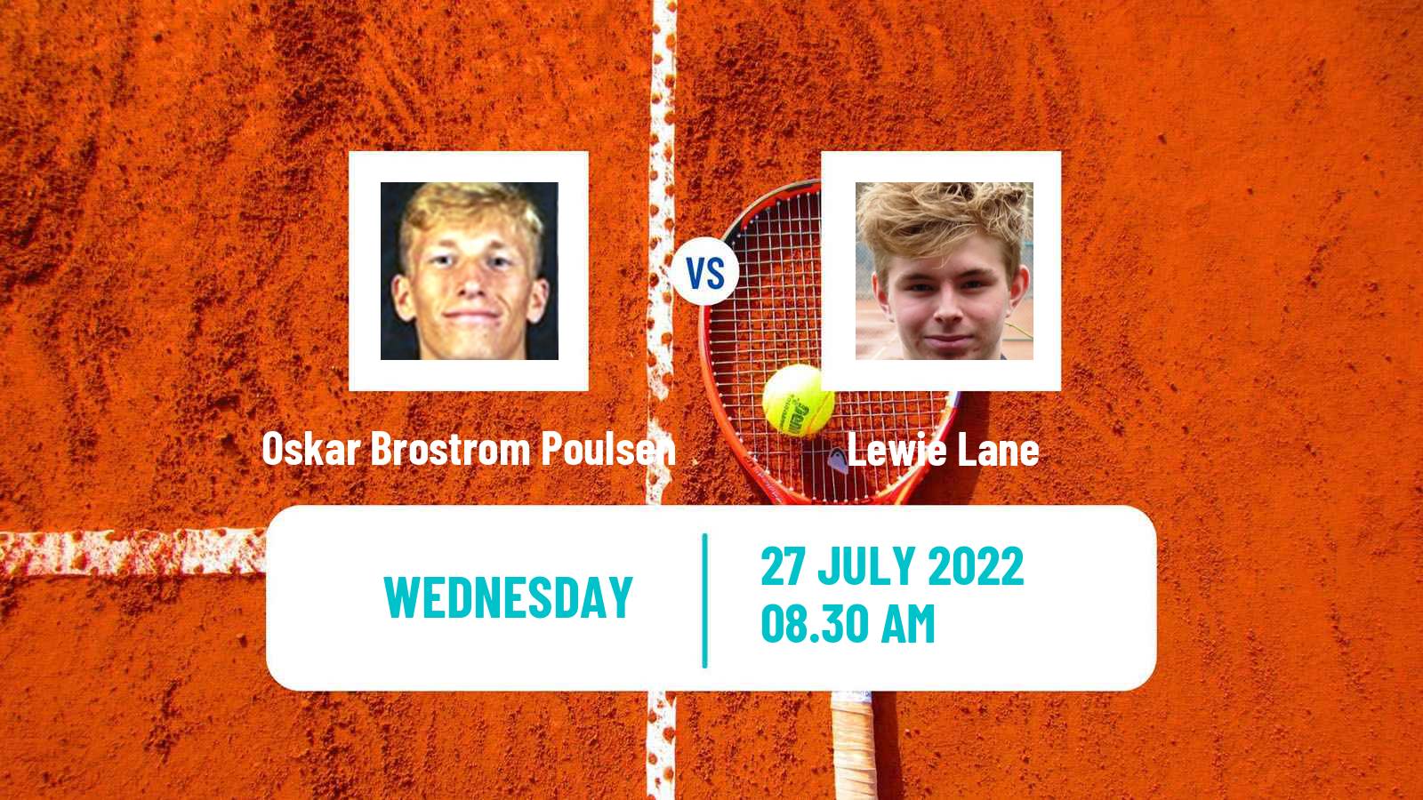 Tennis ITF Tournaments Oskar Brostrom Poulsen - Lewie Lane