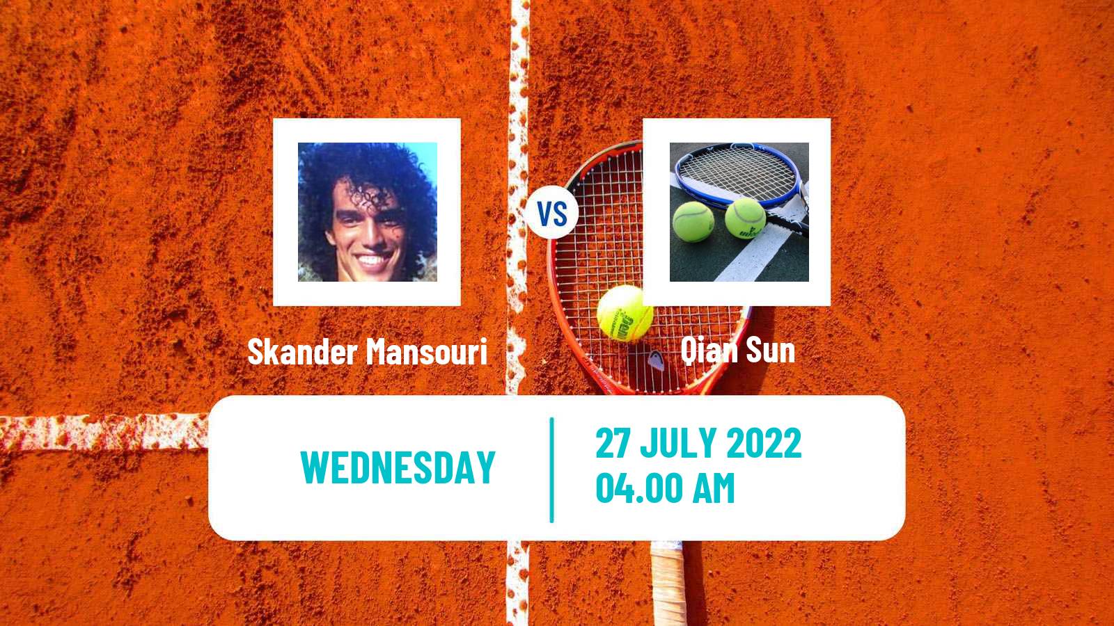 Tennis ITF Tournaments Skander Mansouri - Qian Sun