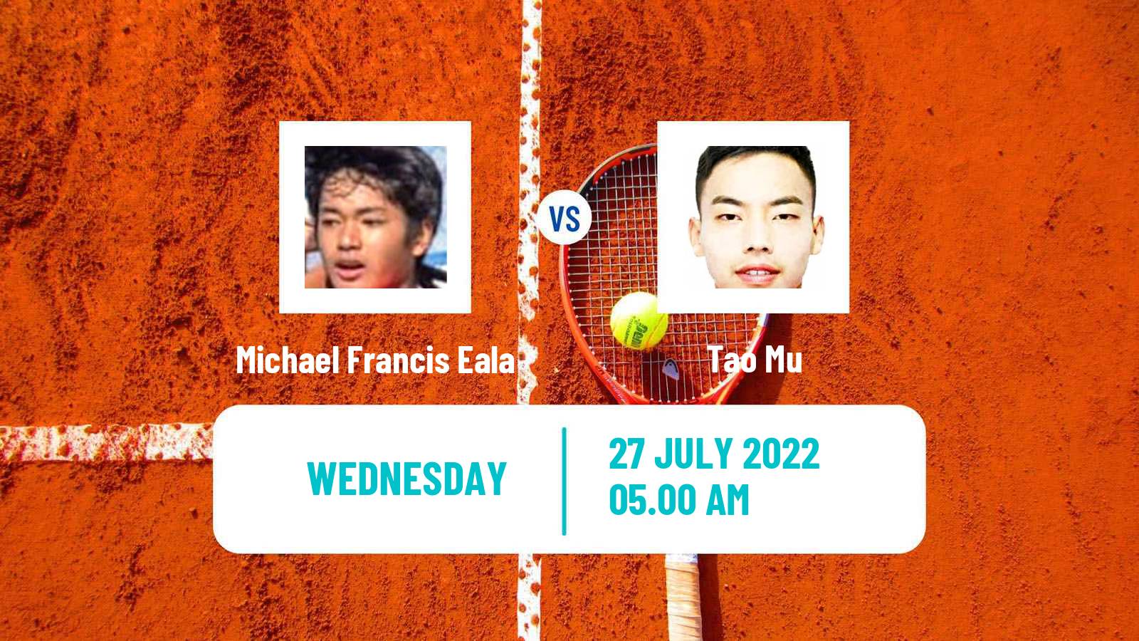 Tennis ITF Tournaments Michael Francis Eala - Tao Mu