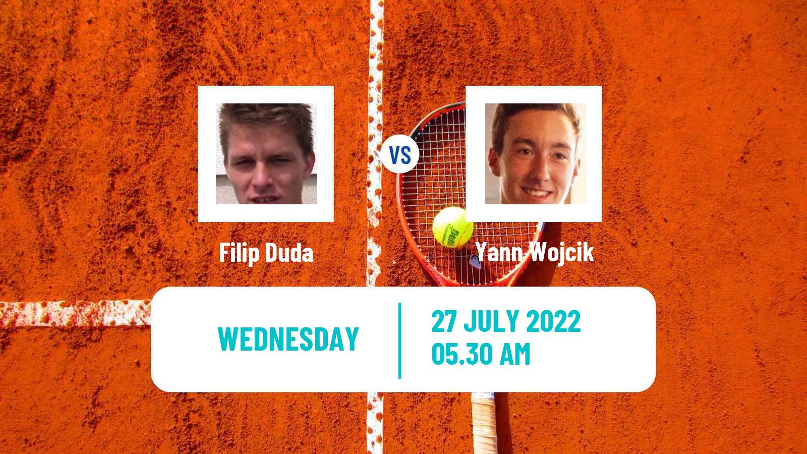 Tennis ITF Tournaments Filip Duda - Yann Wojcik