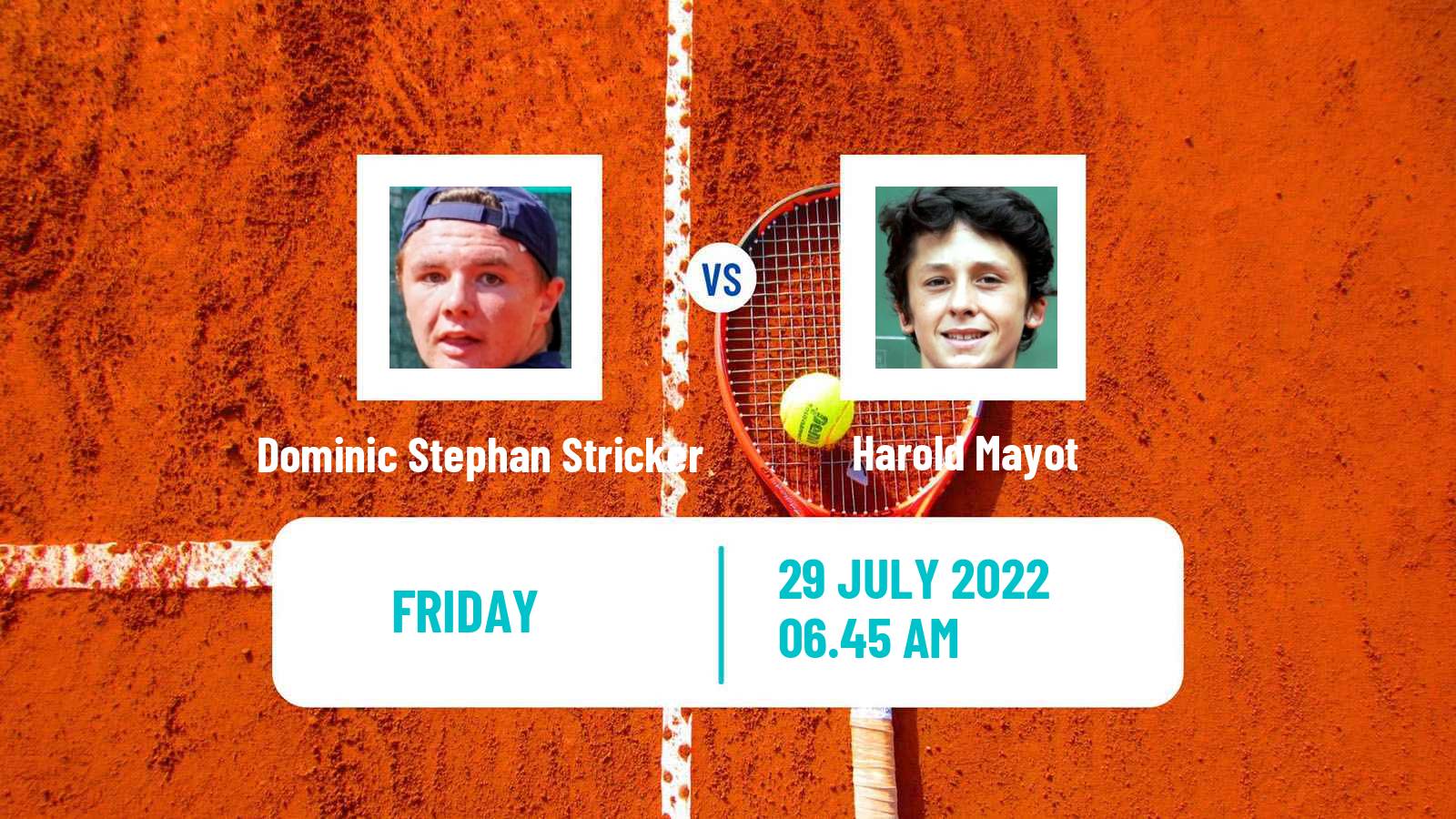 Tennis ATP Challenger Dominic Stephan Stricker - Harold Mayot