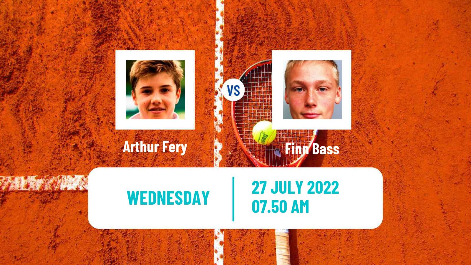 Tennis ITF Tournaments Arthur Fery - Finn Bass