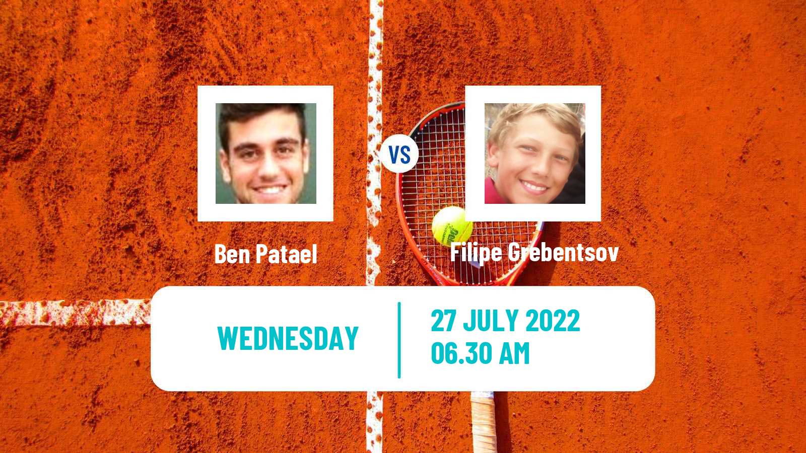 Tennis ITF Tournaments Ben Patael - Filipe Grebentsov