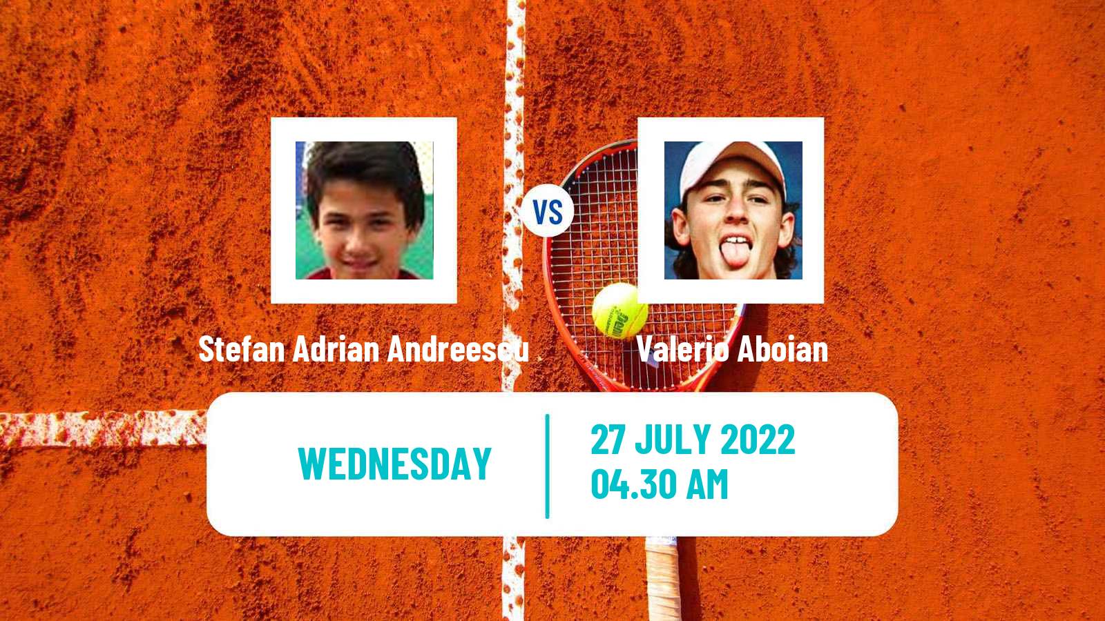 Tennis ITF Tournaments Stefan Adrian Andreescu - Valerio Aboian