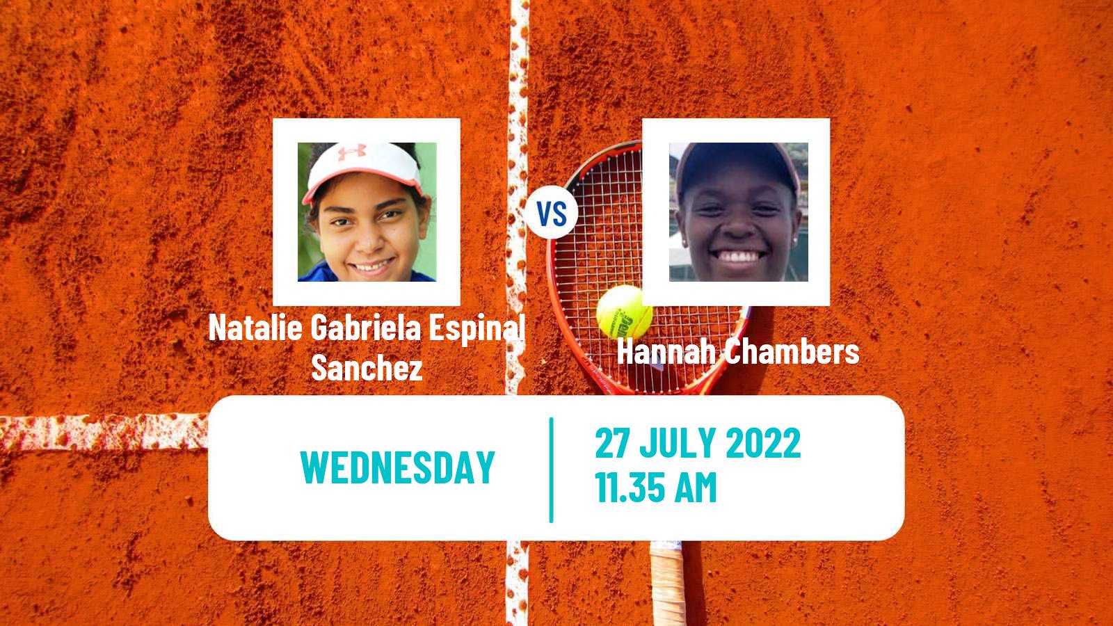 Tennis WTA Billie Jean King Cup Group II Natalie Gabriela Espinal Sanchez - Hannah Chambers