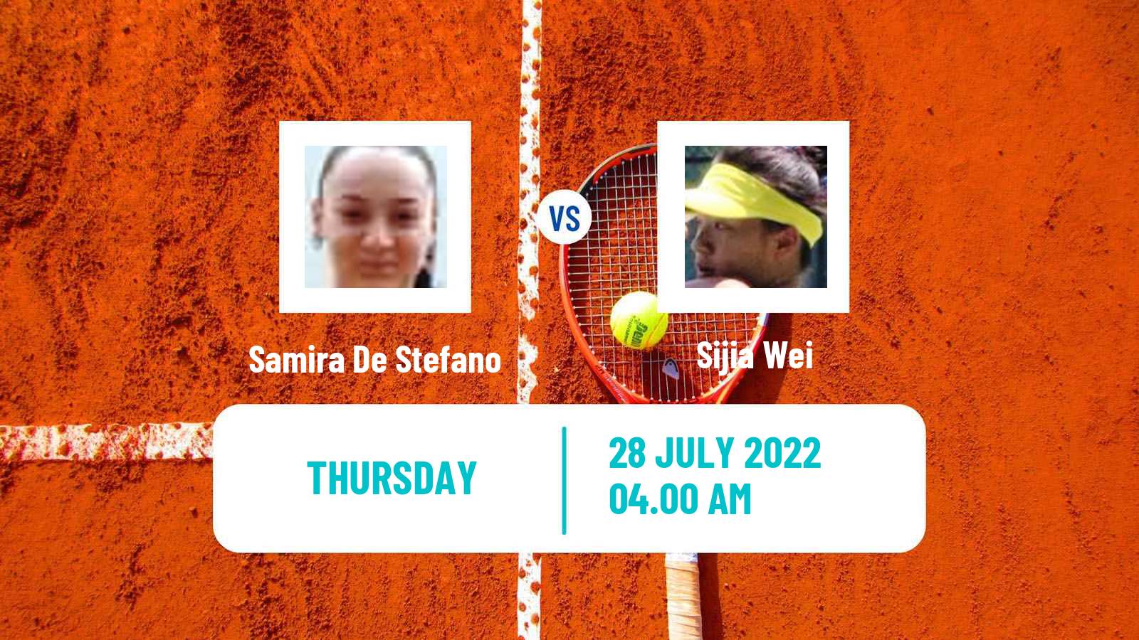 Tennis ITF Tournaments Samira De Stefano - Sijia Wei