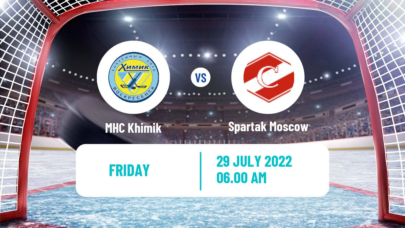 Hockey Club Friendly Ice Hockey Khimik - Spartak Moscow