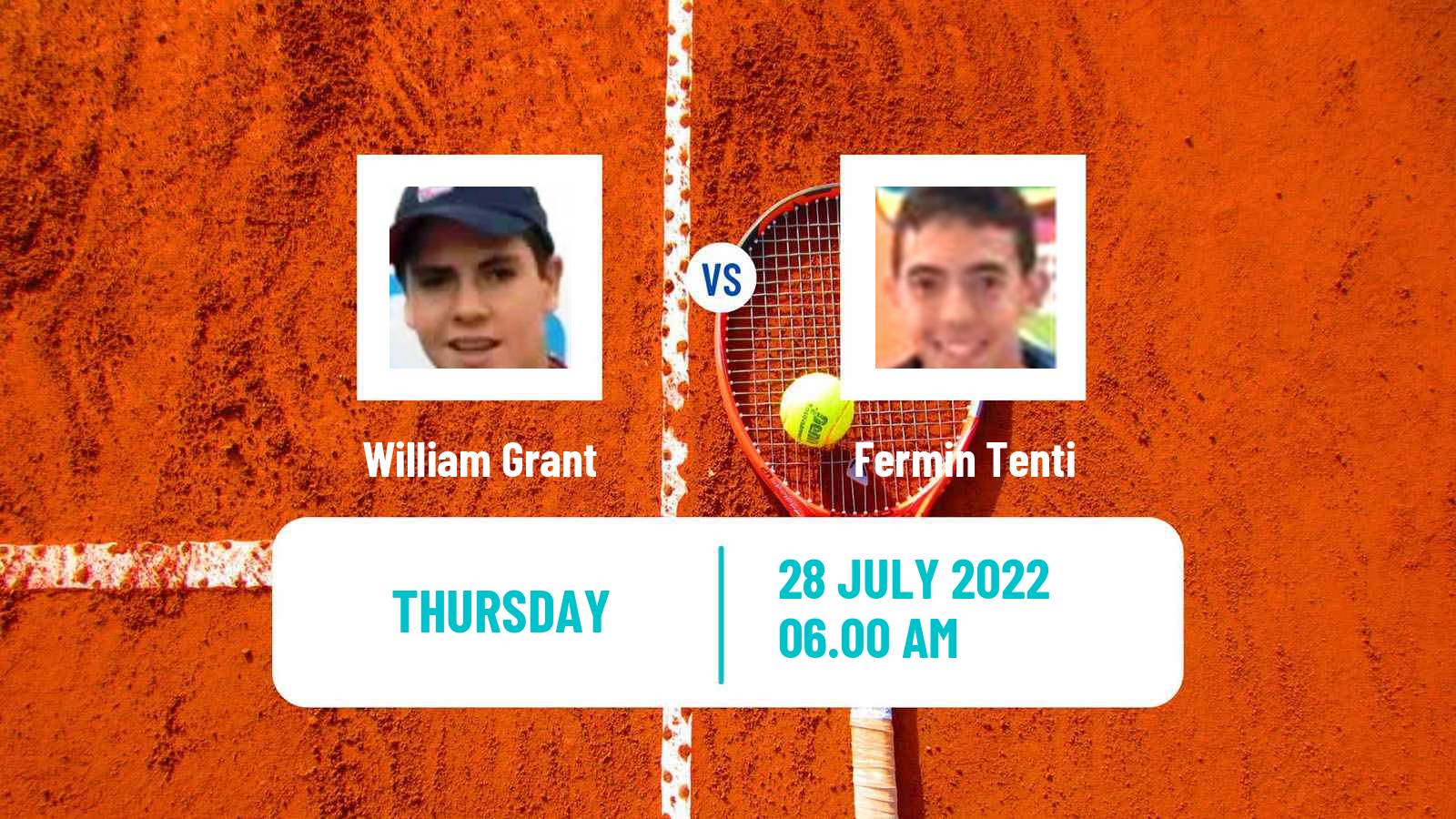 Tennis ITF Tournaments William Grant - Fermin Tenti