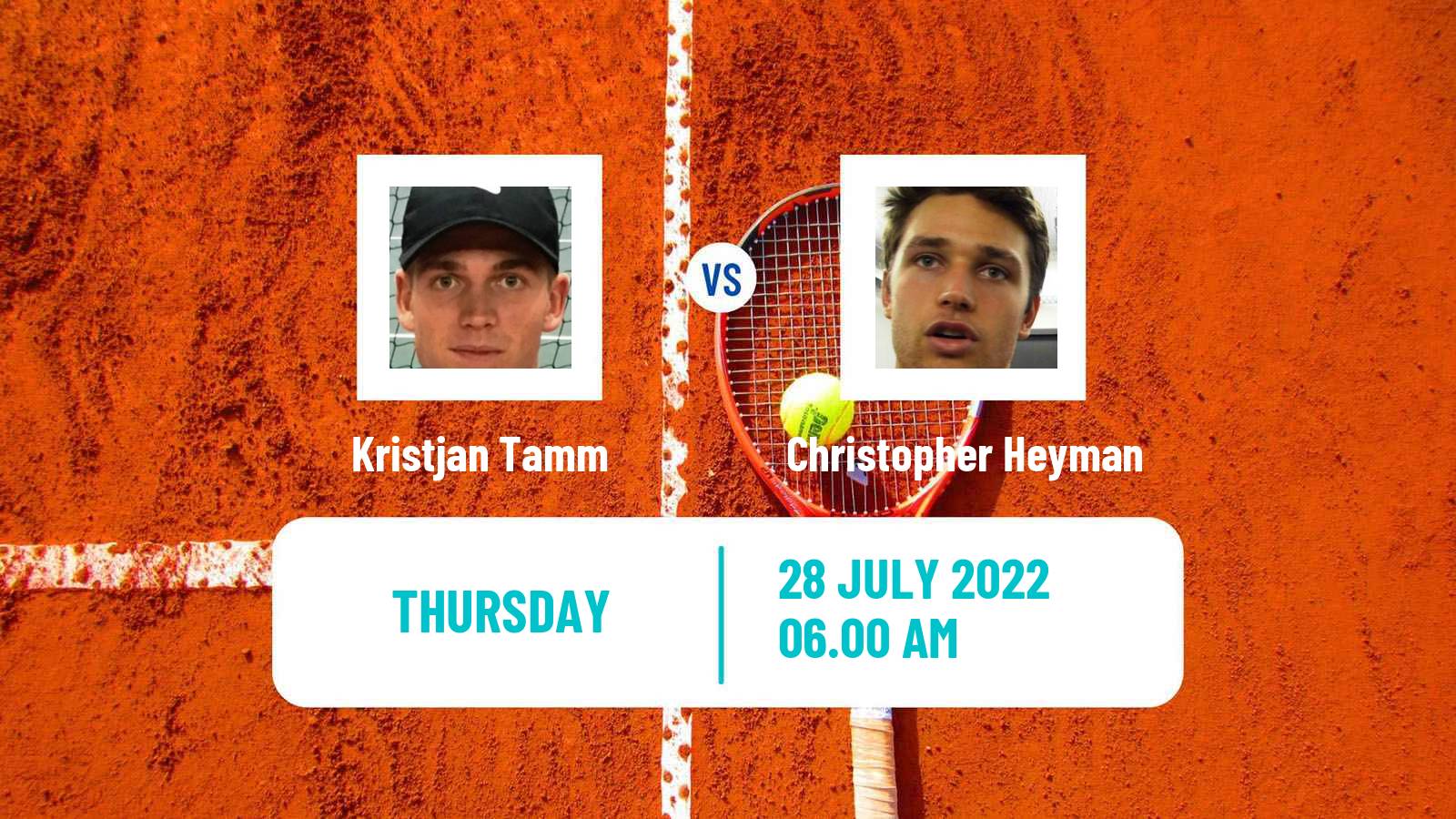 Tennis ITF Tournaments Kristjan Tamm - Christopher Heyman