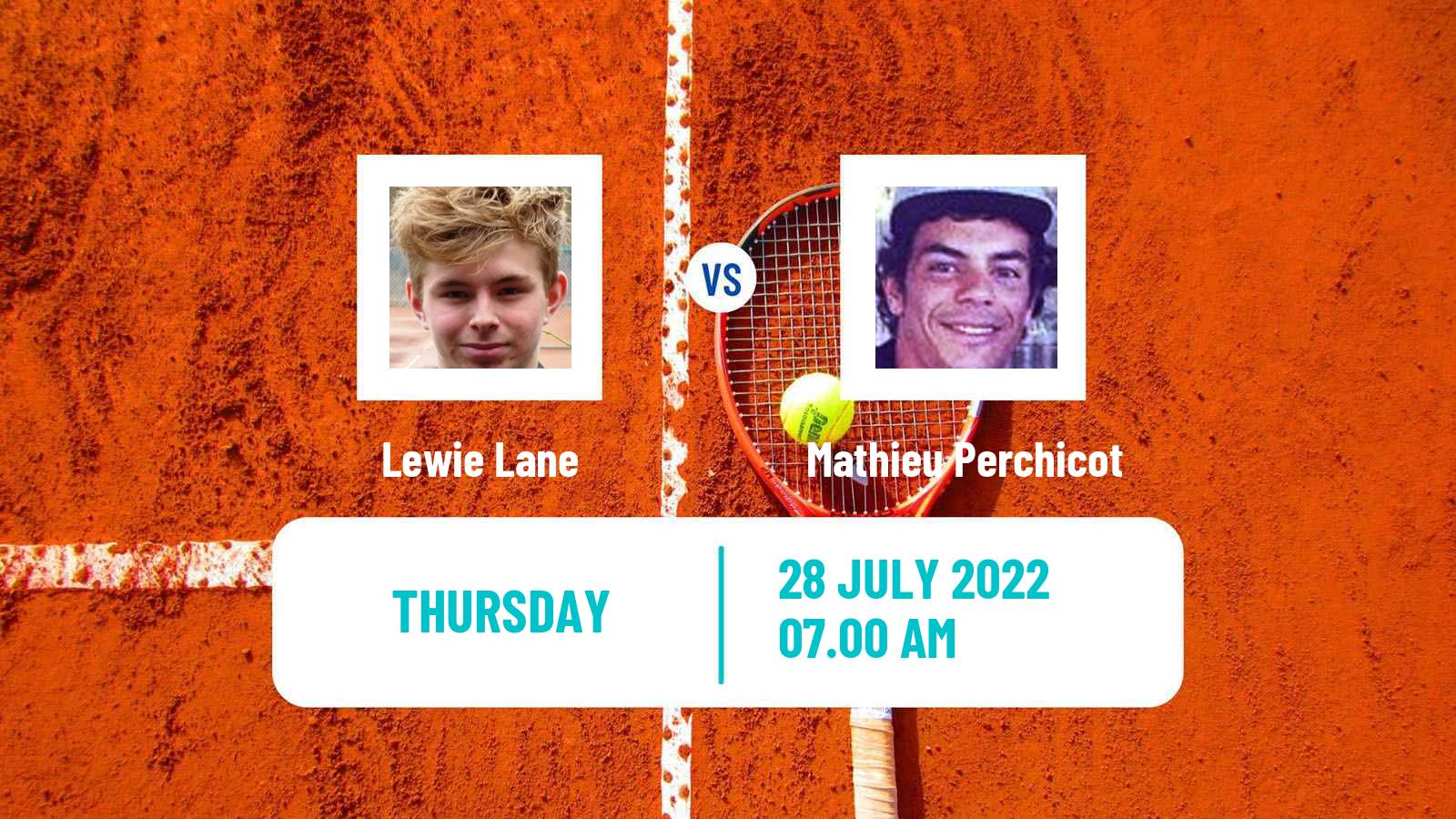 Tennis ITF Tournaments Lewie Lane - Mathieu Perchicot