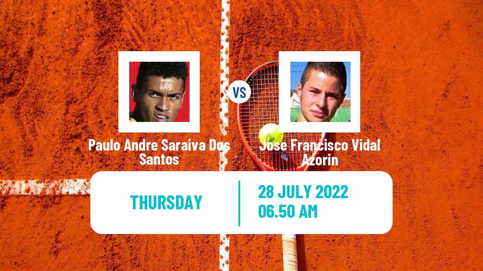 Tennis ITF Tournaments Paulo Andre Saraiva Dos Santos - Jose Francisco Vidal Azorin