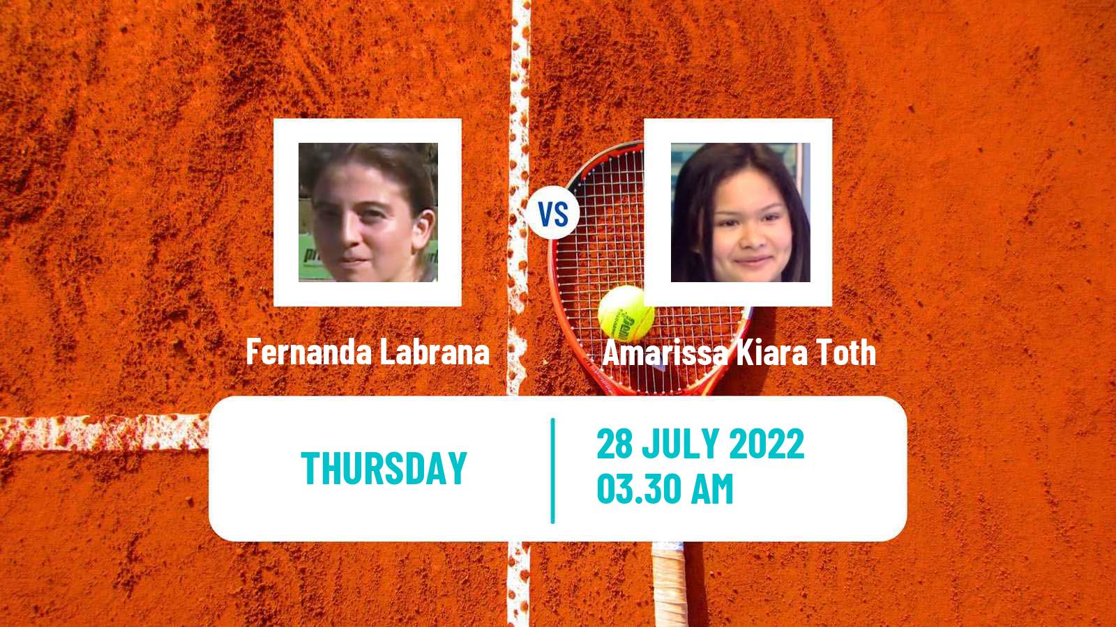 Tennis ITF Tournaments Fernanda Labrana - Amarissa Kiara Toth