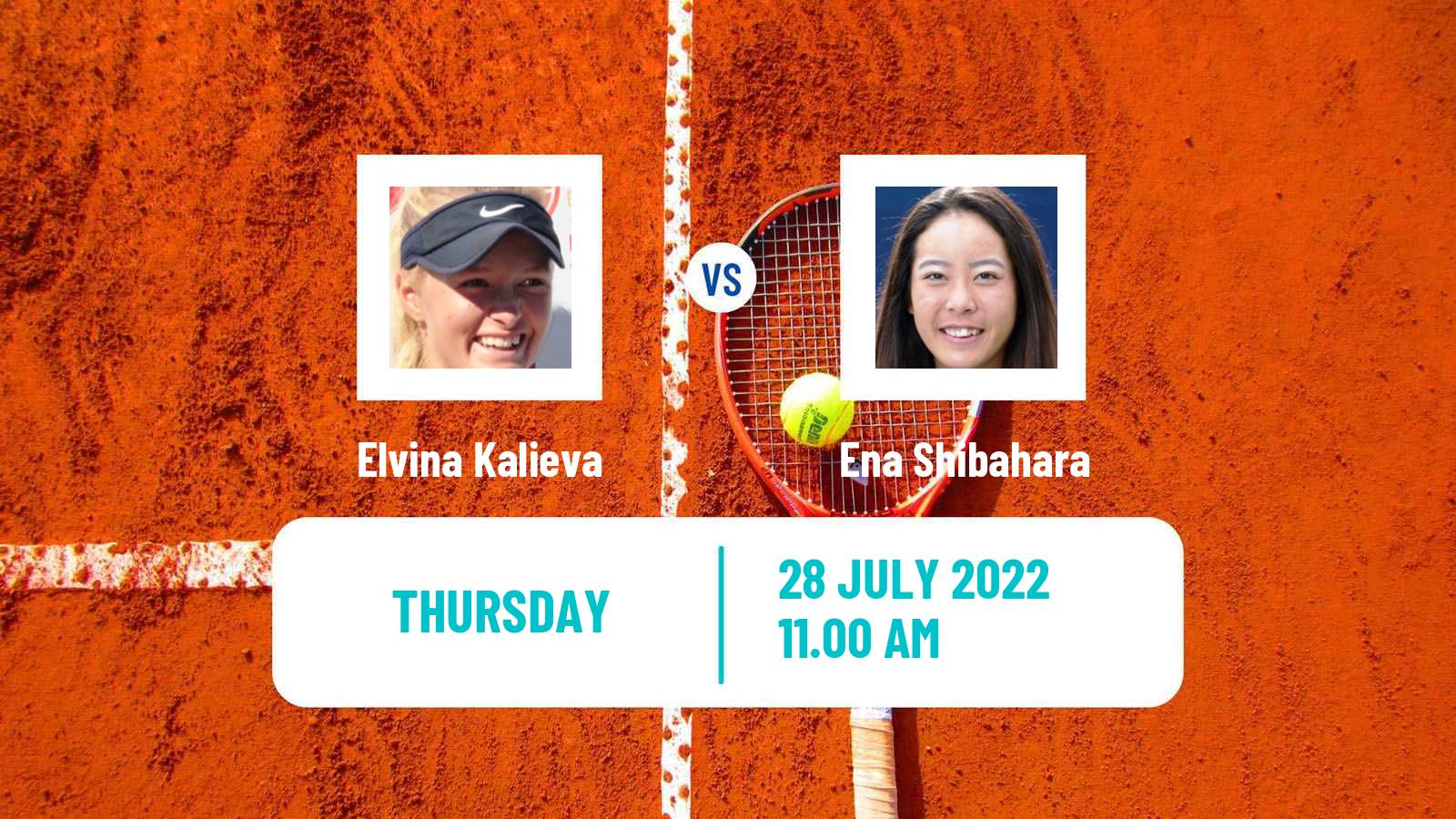 Tennis ITF Tournaments Elvina Kalieva - Ena Shibahara