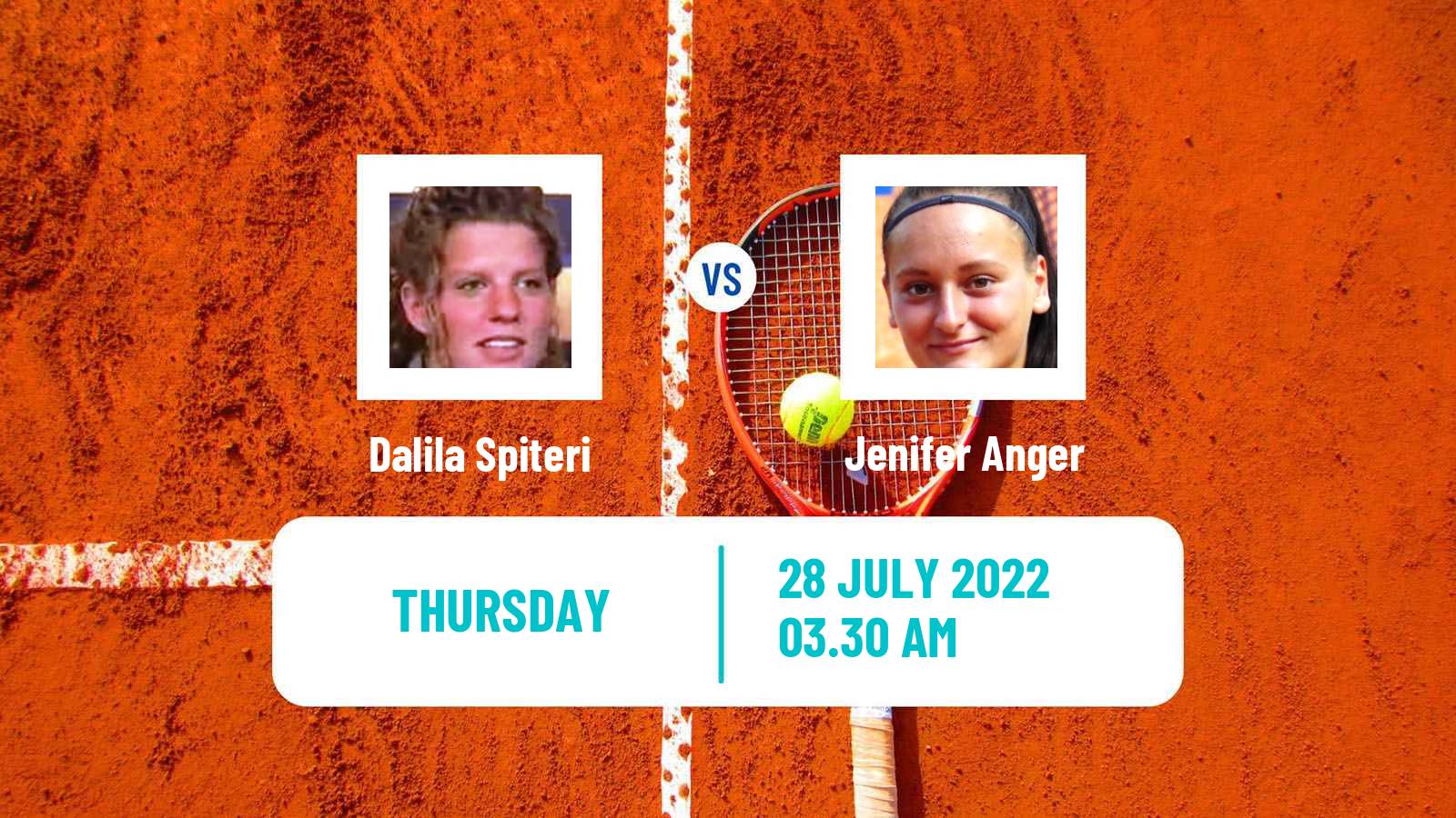 Tennis ITF Tournaments Dalila Spiteri - Jenifer Anger