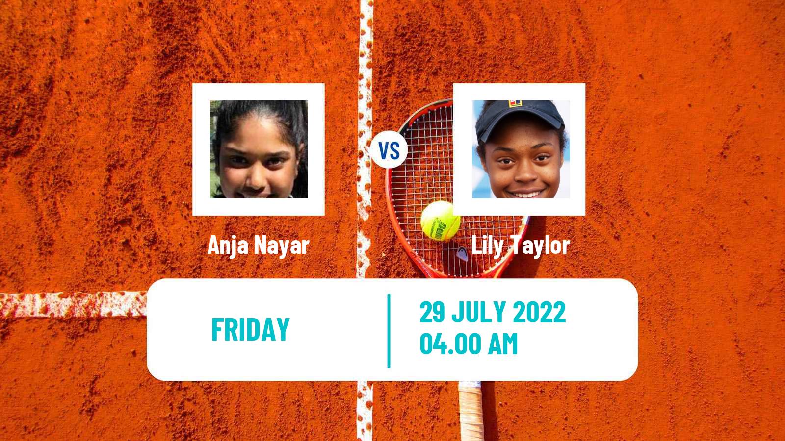 Tennis ITF Tournaments Anja Nayar - Lily Taylor