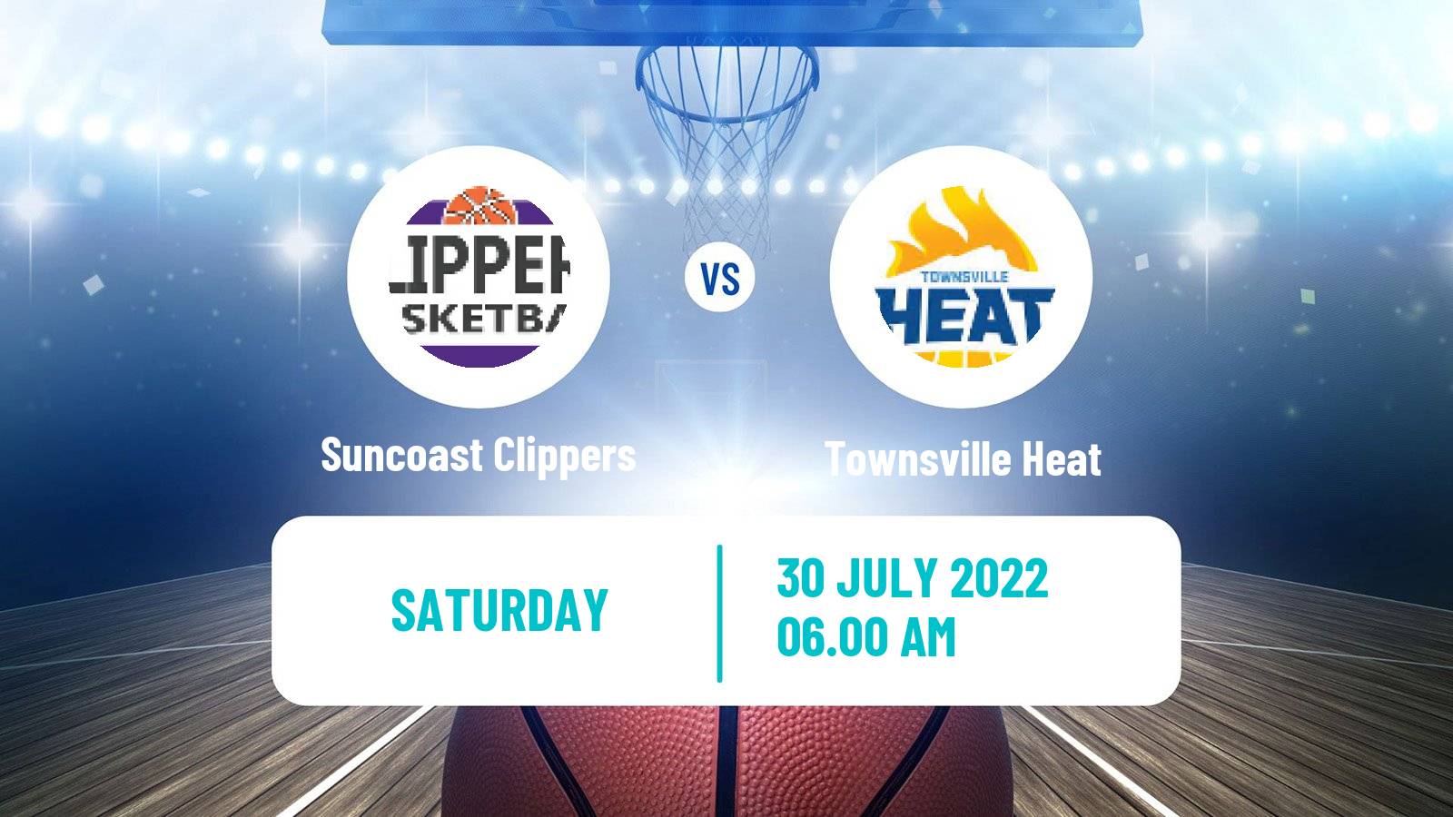 Basketball Australian NBL1 North Suncoast Clippers - Townsville Heat