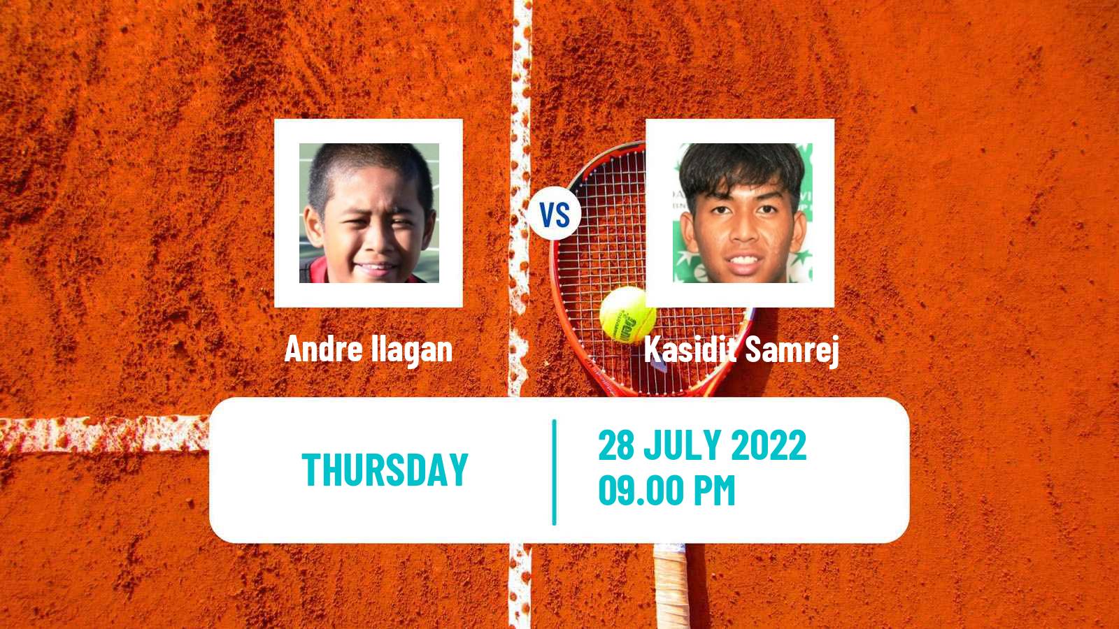 Tennis ITF Tournaments Andre Ilagan - Kasidit Samrej