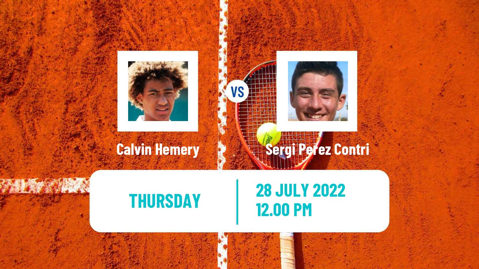 Tennis ITF Tournaments Calvin Hemery - Sergi Perez Contri