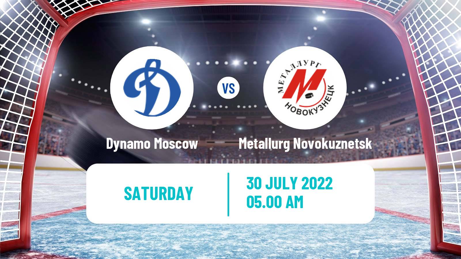 Hockey Club Friendly Ice Hockey Dynamo Moscow - Metallurg Novokuznetsk