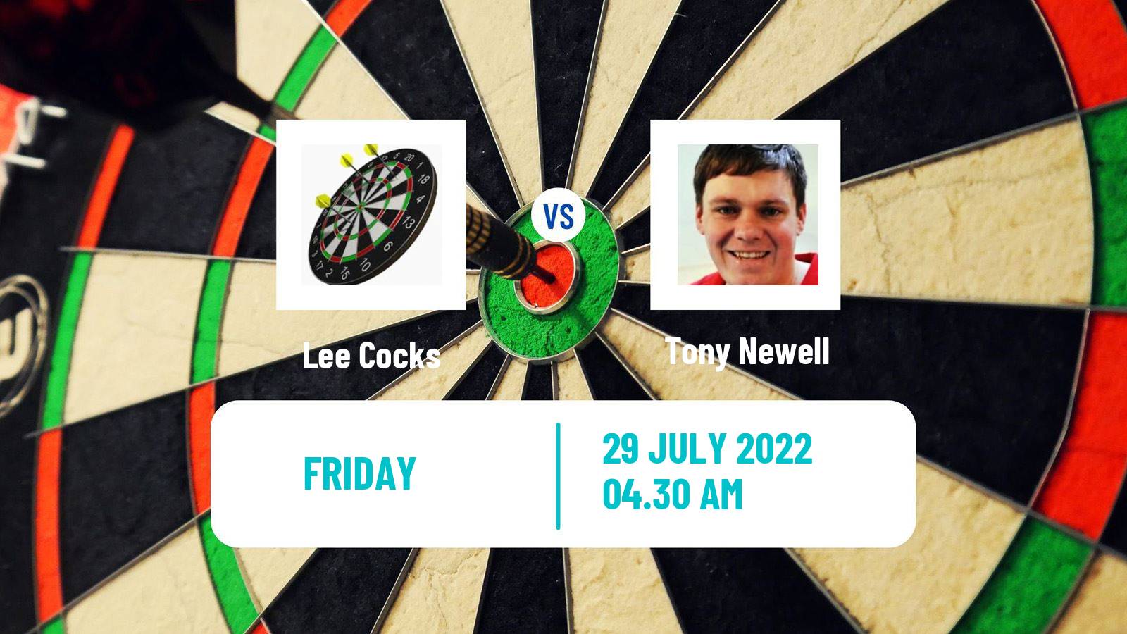 Darts Darts Lee Cocks - Tony Newell