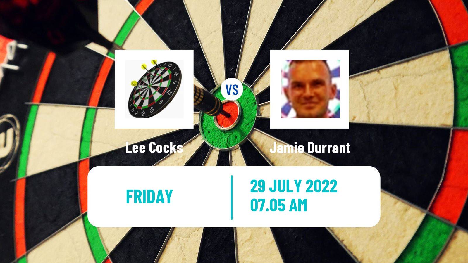 Darts Darts Lee Cocks - Jamie Durrant