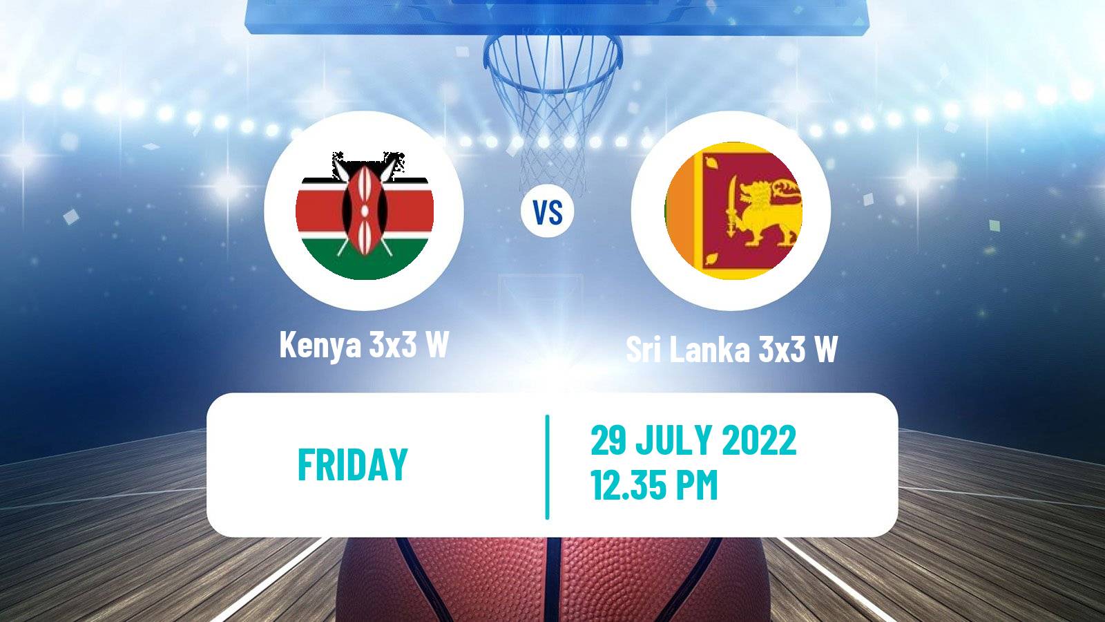 Basketball Commonwealth Games Basketball 3x3 Women Kenya 3x3 W - Sri Lanka 3x3 W