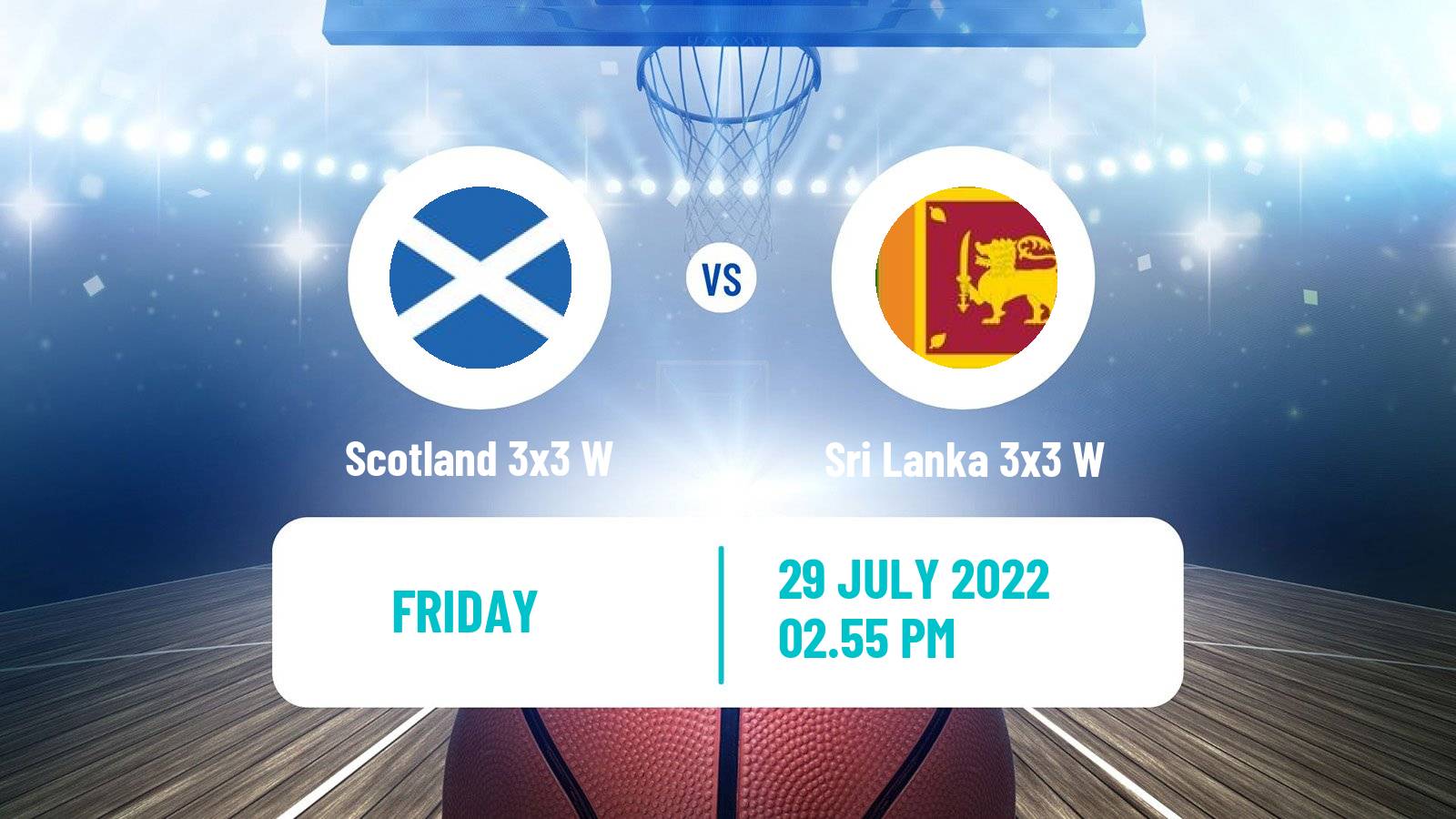 Basketball Commonwealth Games Basketball 3x3 Women Scotland 3x3 W - Sri Lanka 3x3 W