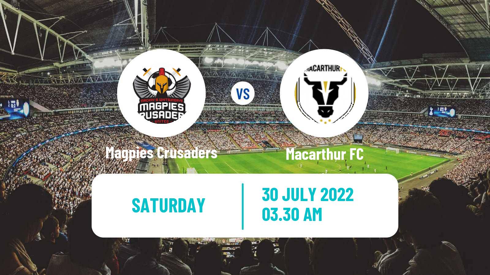 Soccer Australian Cup Magpies Crusaders - Macarthur FC