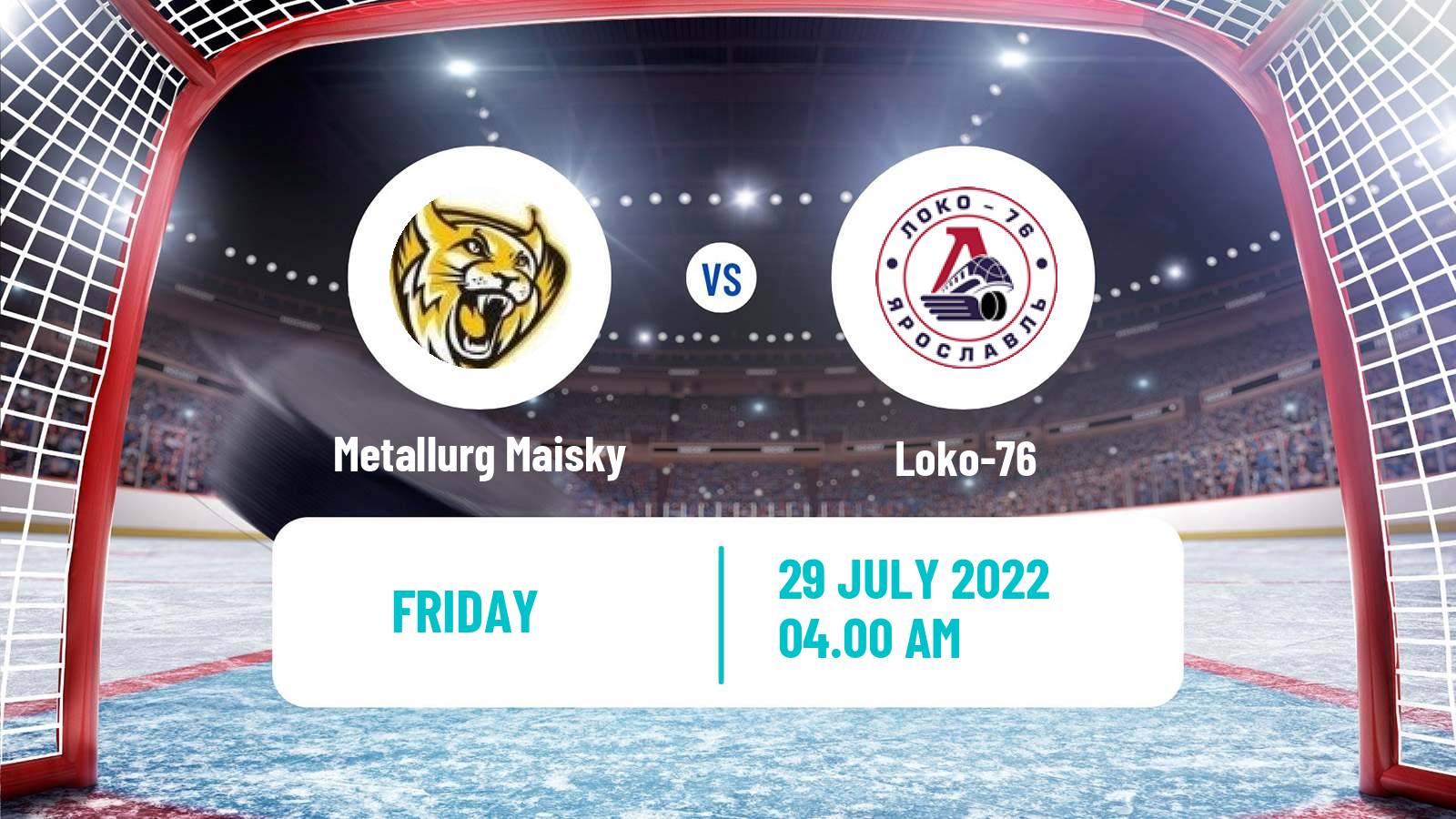 Hockey Club Friendly Ice Hockey Metallurg Maisky - Loko-76