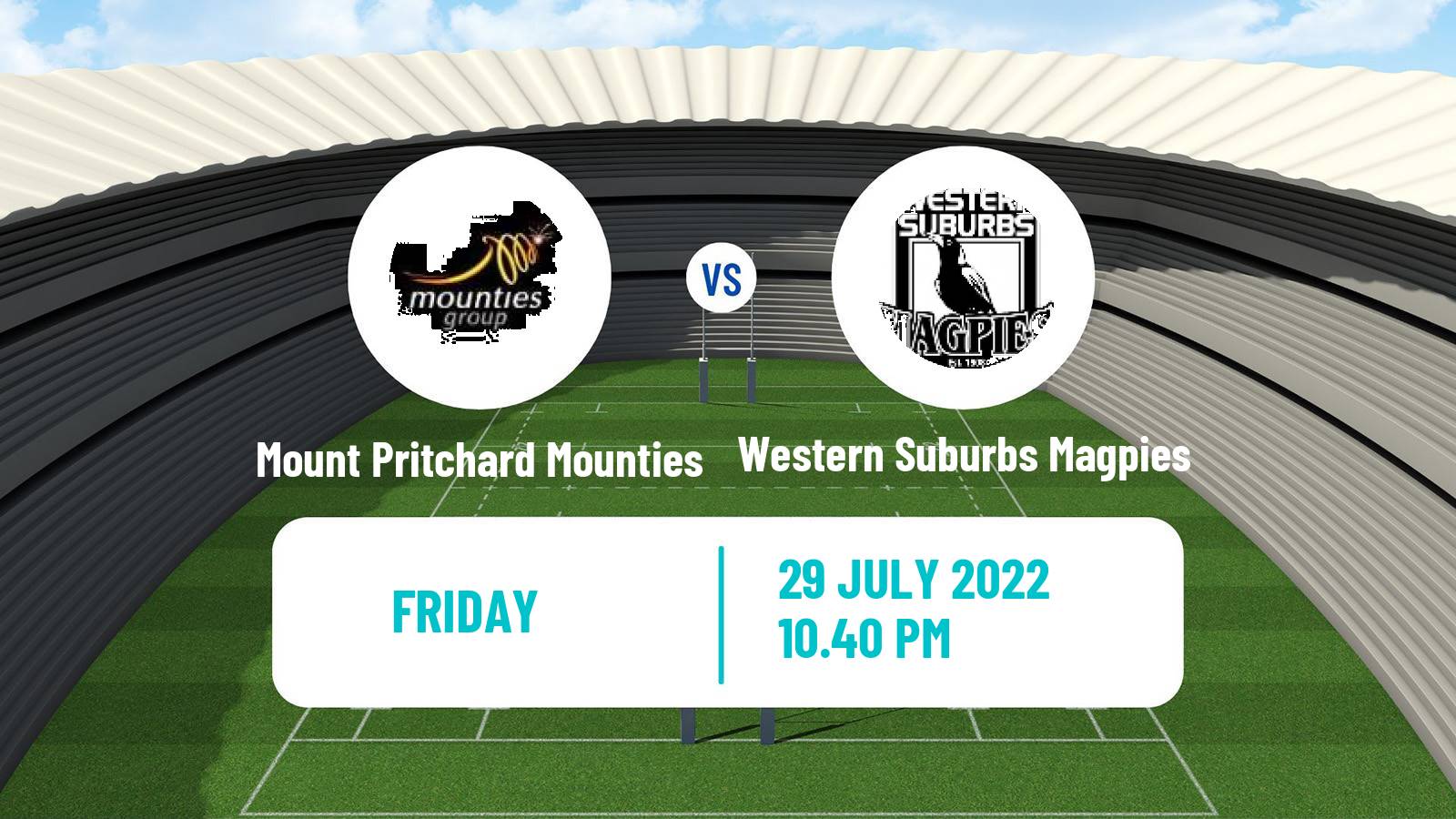 Rugby league Australian NSW Cup Mount Pritchard Mounties - Western Suburbs Magpies