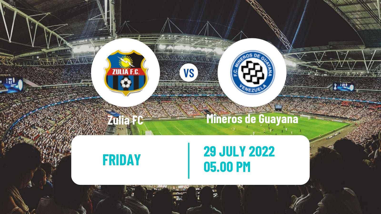 Soccer Venezuelan Primera Division Zulia - Mineros de Guayana